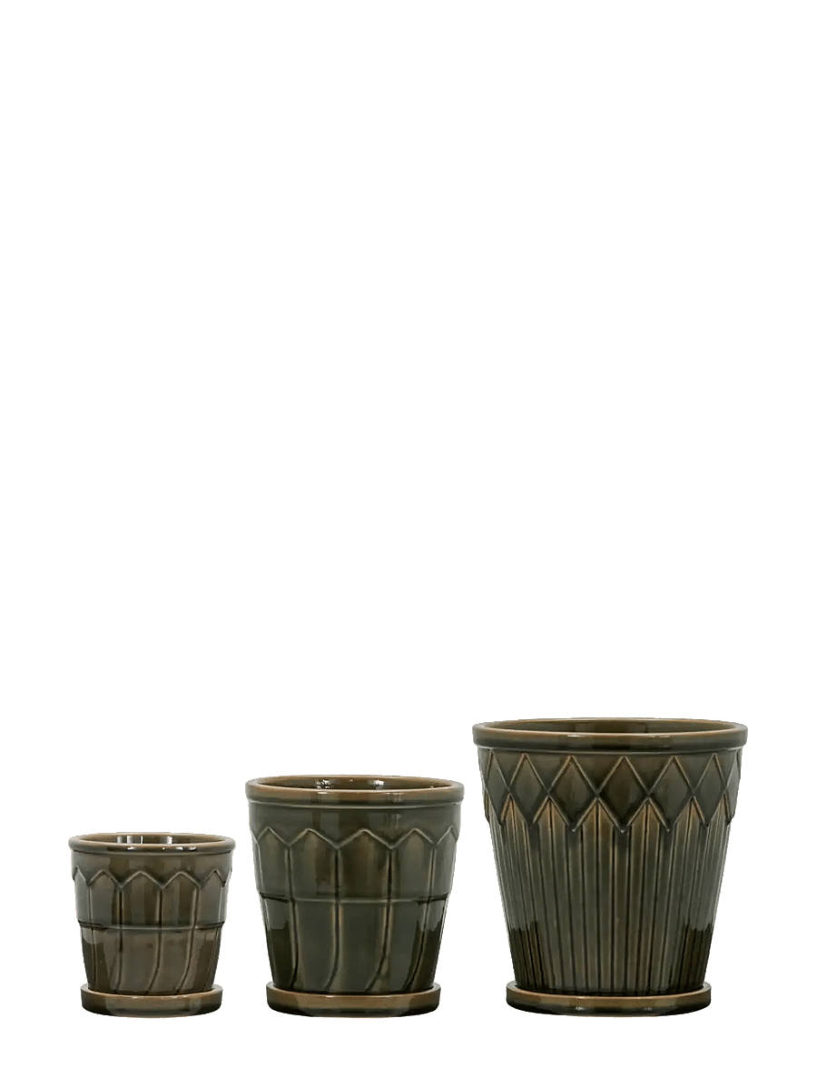 house doctor - Planter, HDCora, Grey - blumentöpfe - grey - 1