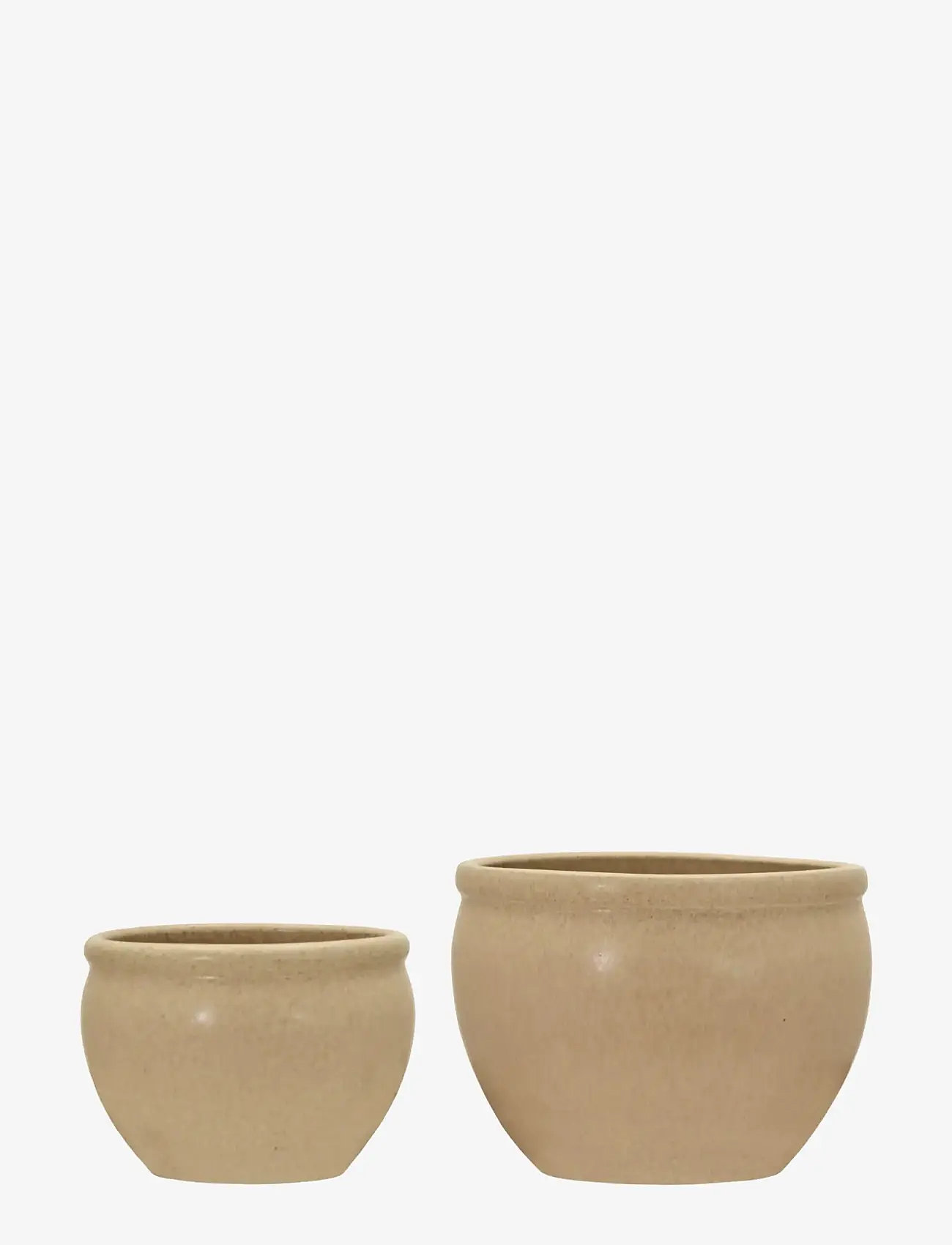 house doctor - Planter, HDVale, Beige - plant pots - beige - 1