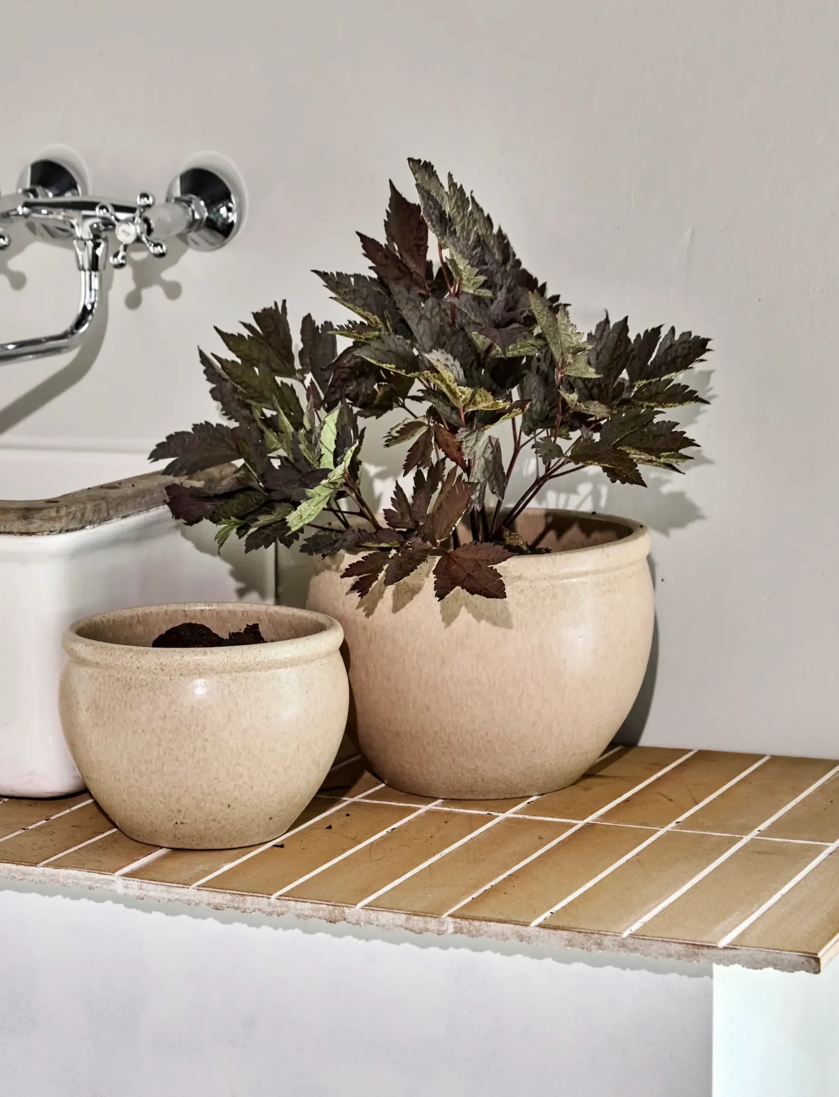 house doctor Planter, Hdvale, Beige, 15X 19X 20 cm, Decoration, Beige - Flower Pots, Homeware
