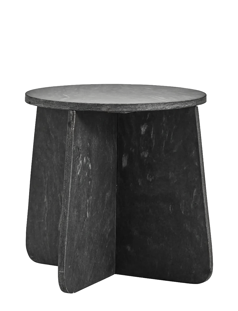 house doctor - Side table, HDMarb, Grey - Šoniniai staliukai ir maži staliukai - grey - 1