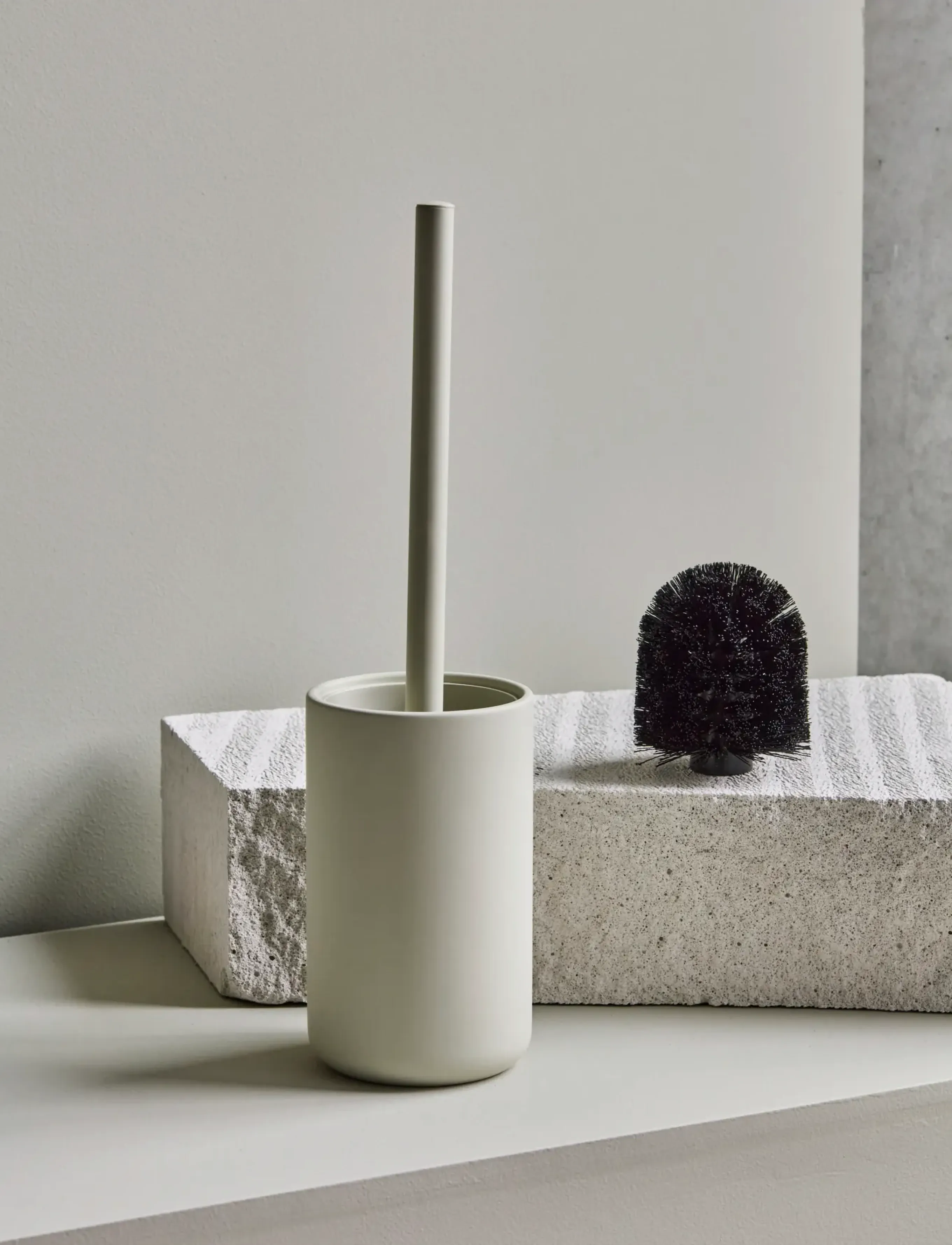 house doctor Toilet Brush, Hdpetra, Off-White, 36.5X 9.3 cm, Bathroom Interior, Grau - Brushes, Homeware