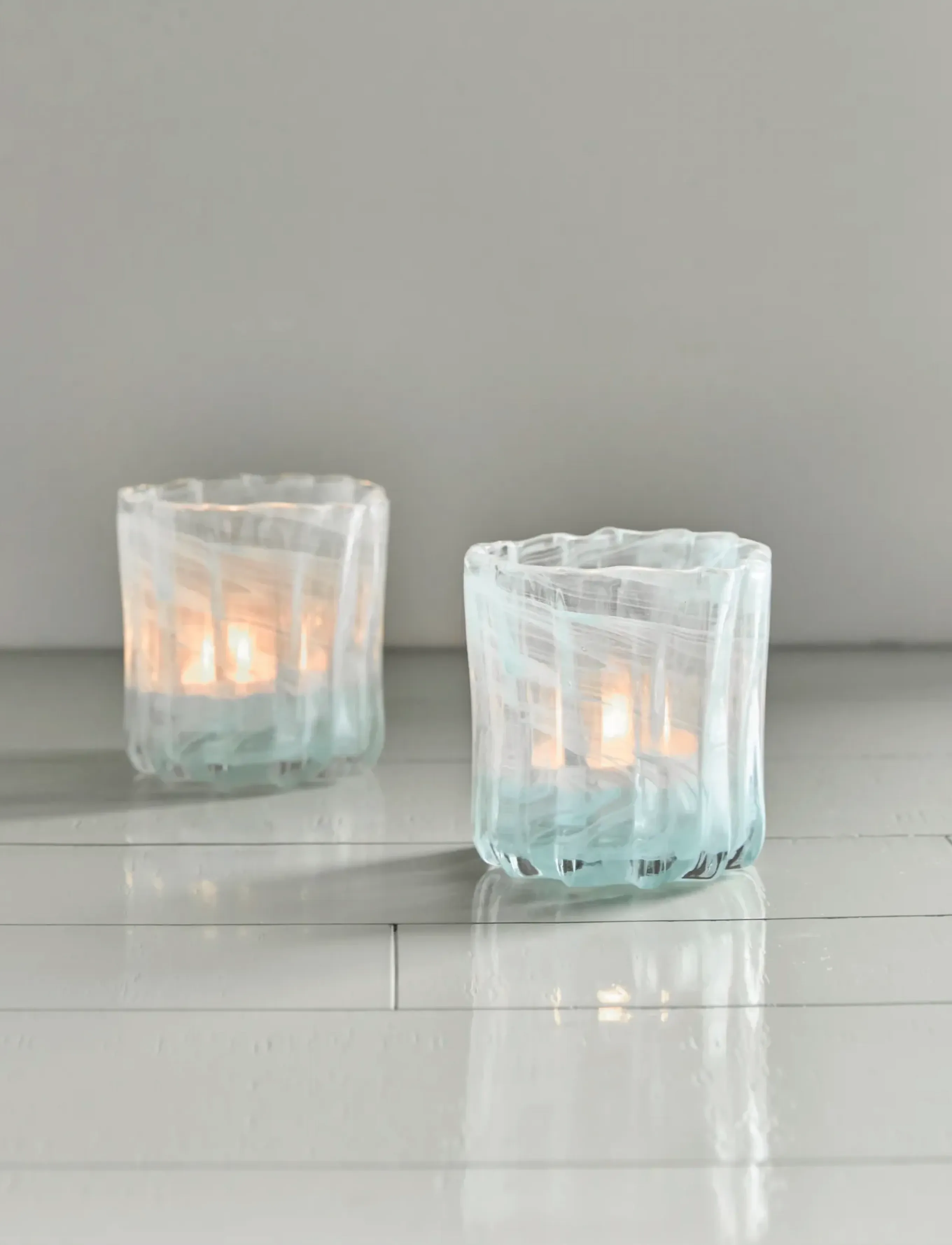 house doctor Tealight Holder, Hdcurl, Blue, 11.5X 8X 10 cm, Candlesticks & Lanterns, Blau - Holders, Homeware