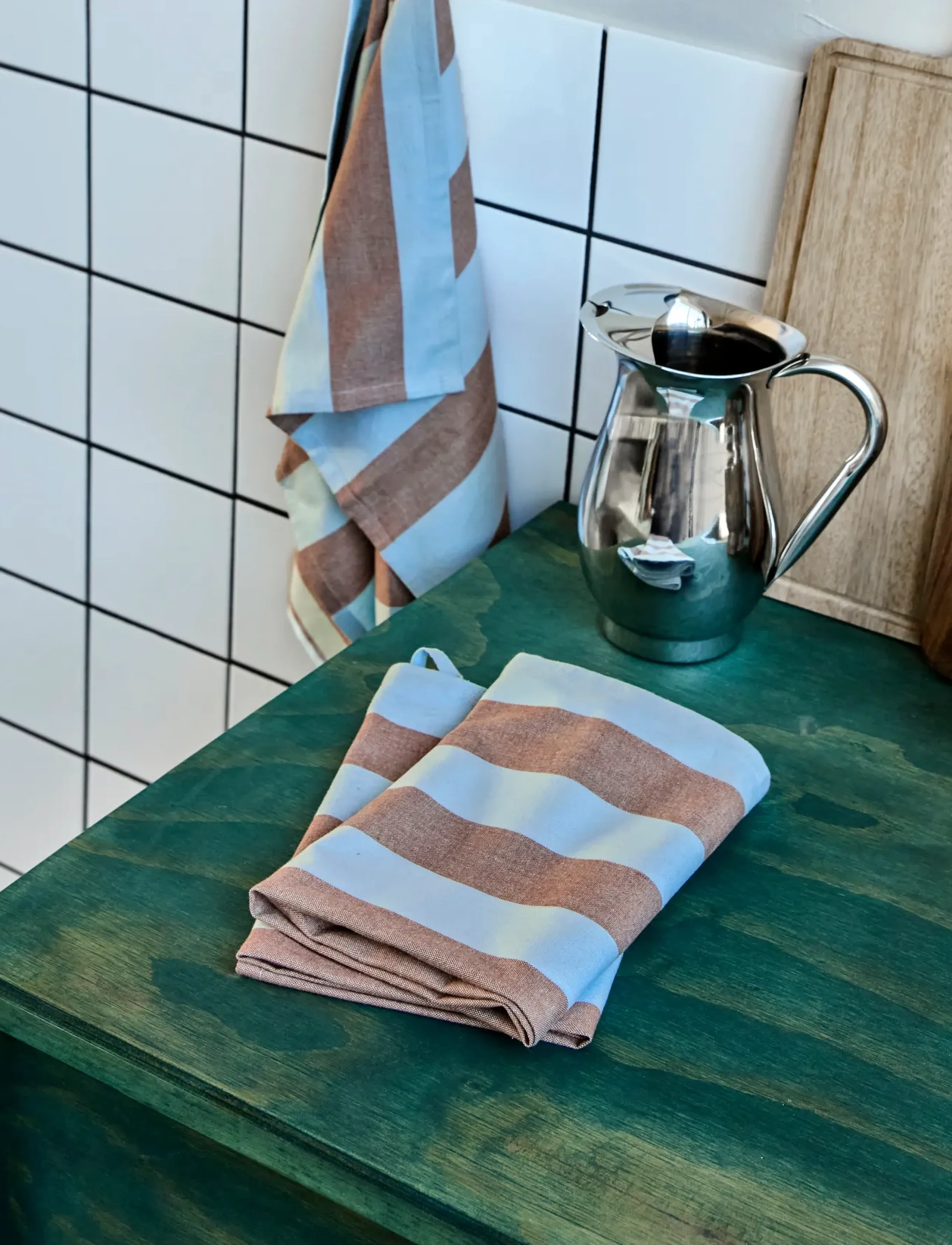 house doctor Tea Towels, Hdcook, Light Blue, Bro, 75X 55 cm, Kitchen Textiles, Mehrfarbig/gemustert - Homeware