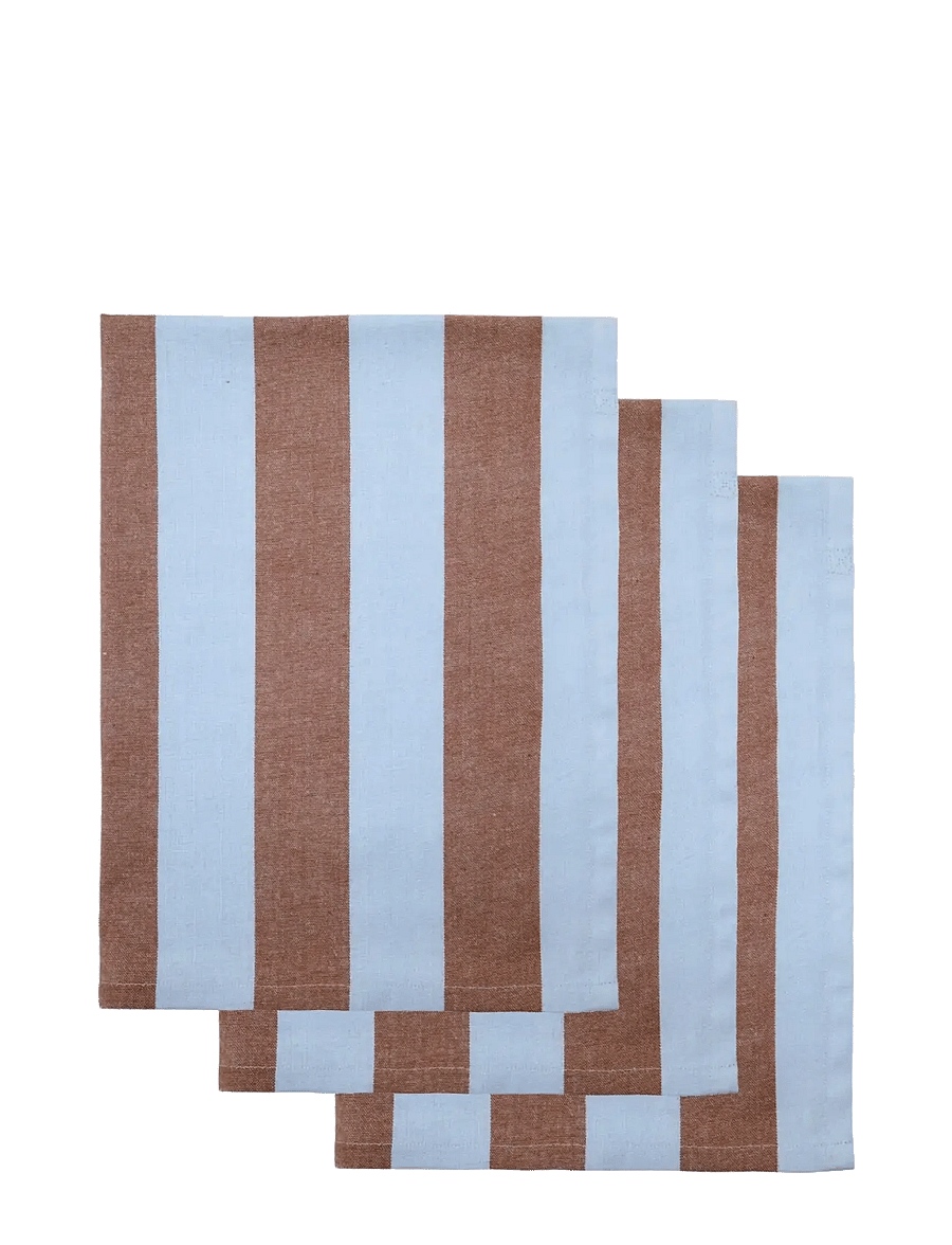 house doctor - Tea towels, HDCook, Light blue, Bro - köögirätikud - light blue, brown - 1