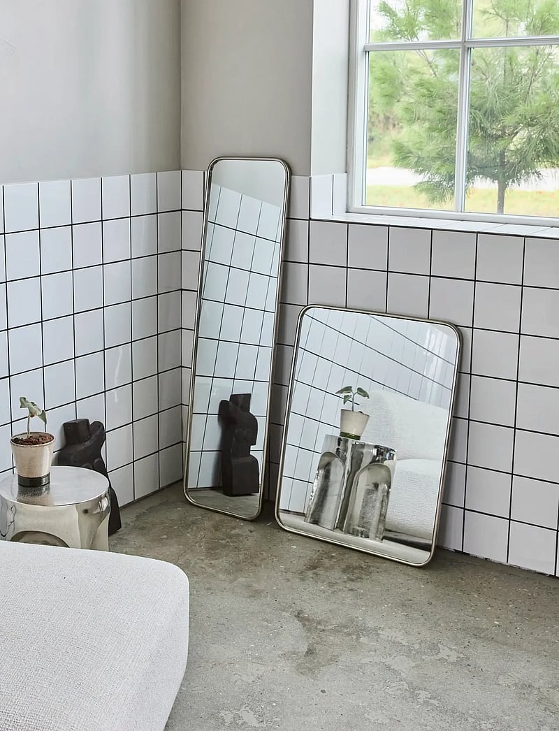 house doctor - Mirror, HDMirror, Brushed silver fi - wandspiegel - brushed silver finish - 0