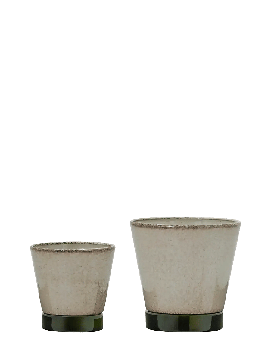 house doctor - Planter, HDLima, Beige, Green - blumentöpfe - beige, green - 1