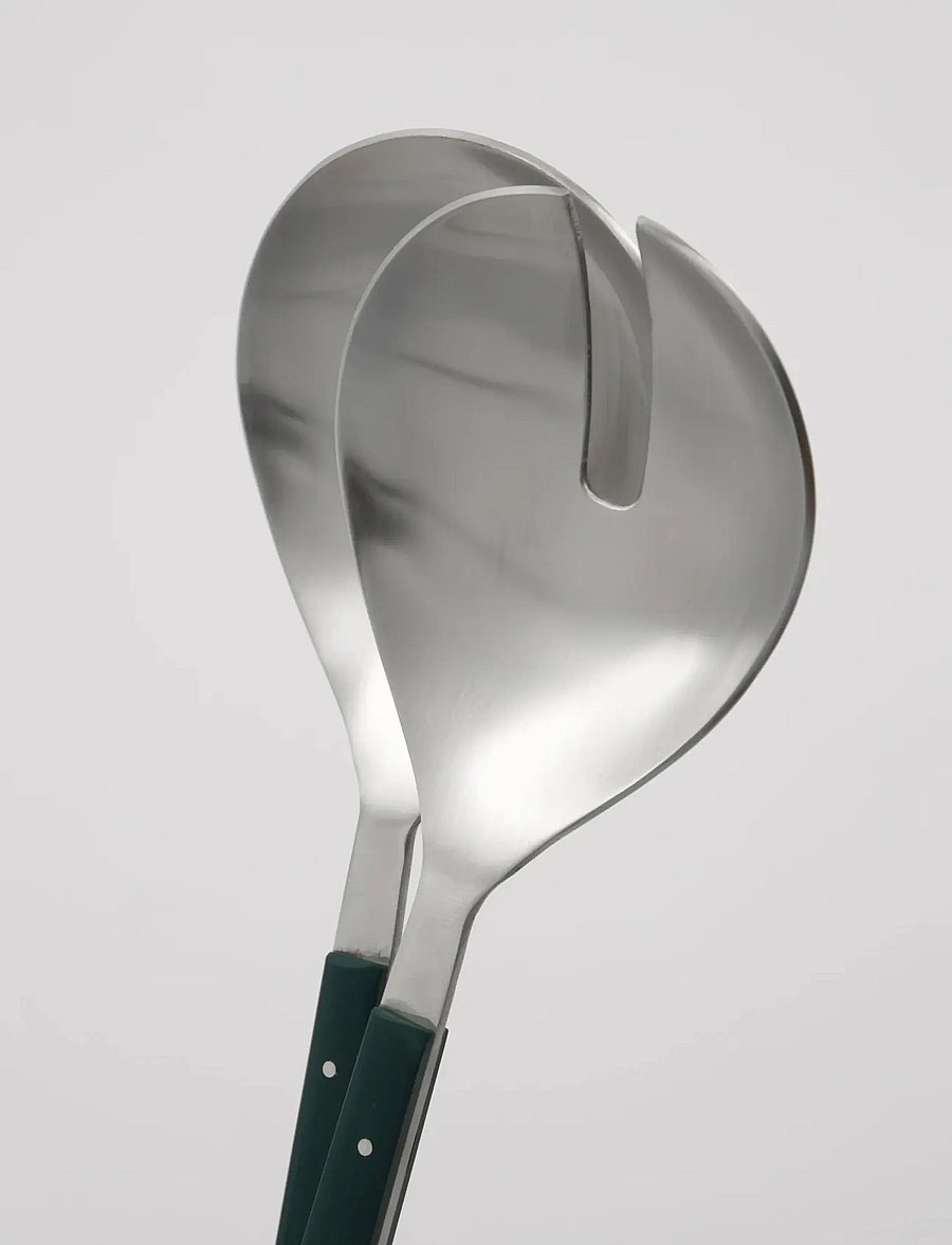 house doctor - Salad set, HDLata, Dark green, Silv - salatilusikad - dark green, stainless steel - 2
