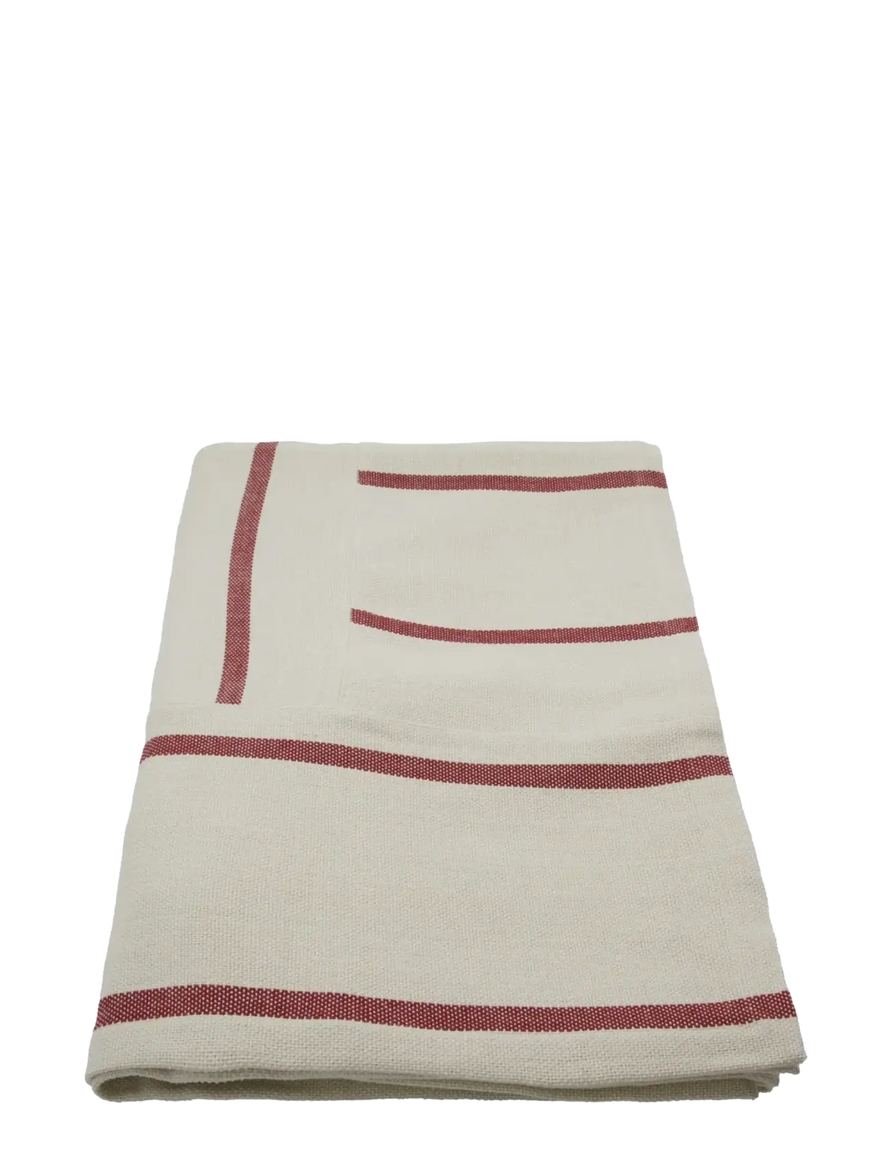 house doctor Bed throw, HDNula, Off-white, Dark red - Nyheter - OFF-WHITE, DARK RED / red
