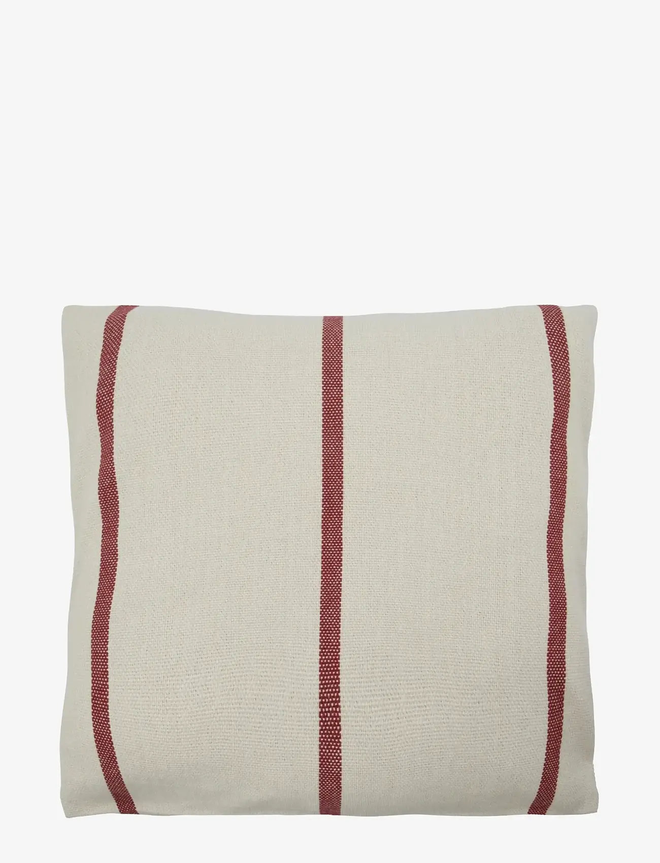 house doctor - Cushion cover, HDNula, Off-white, Dark red - kissenbezüge - off-white, dark red - 0