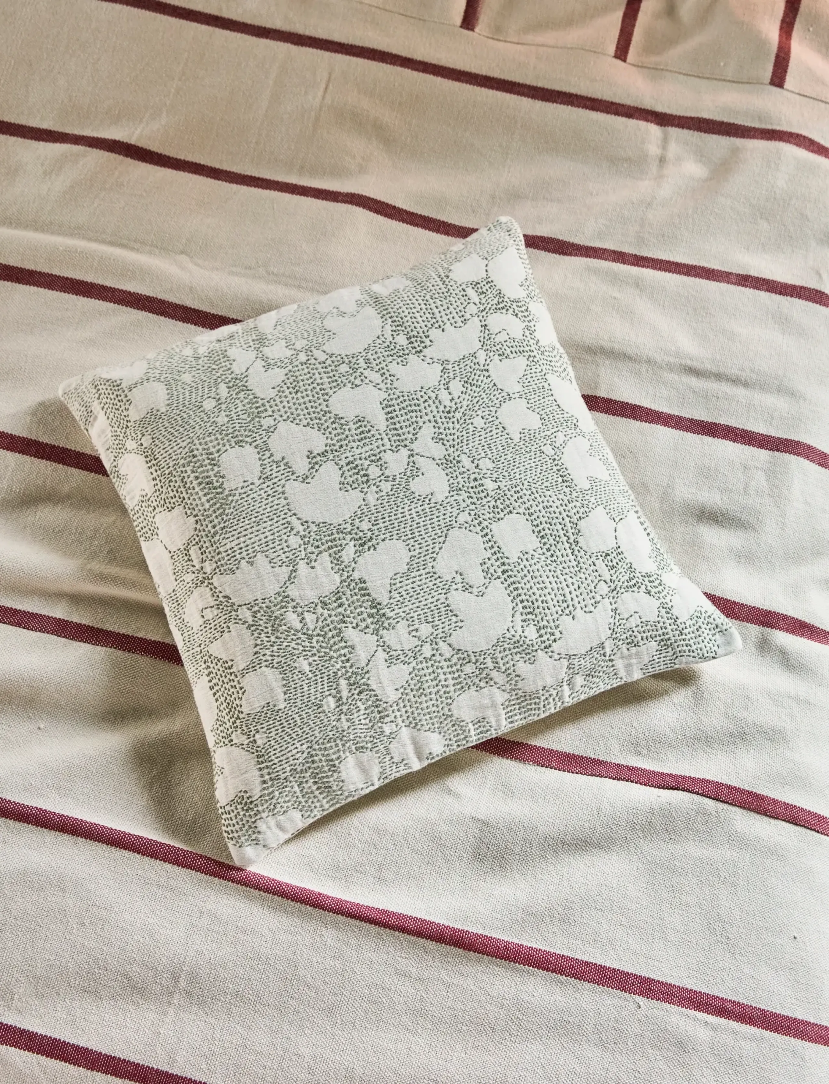 house doctor Cushion Cover, Hdmori, Off-White, K, 50X 50 cm, Cushions & Blankets, Grün - Covers, Homeware