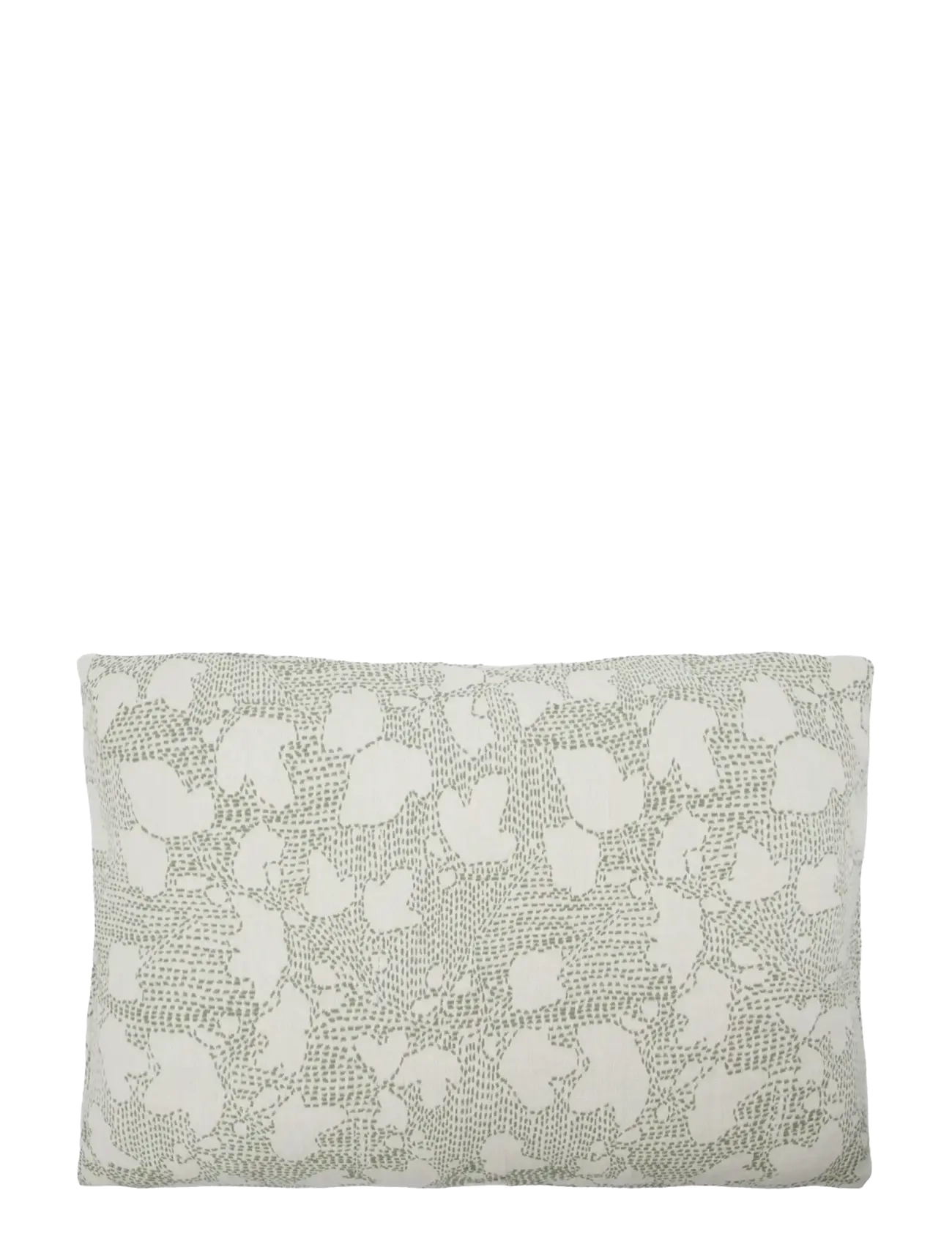 house doctor Cushion cover, HDMori, Off-white, Khaki - Textilien - OFF-WHITE, KHAKI / green