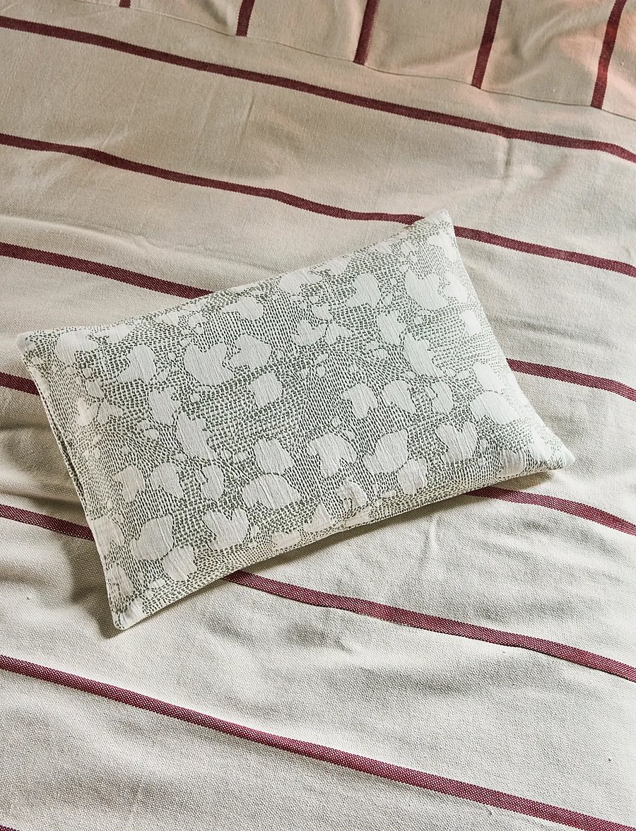 house doctor - Cushion cover, HDMori, Off-white, K - padjakatted - off-white, khaki - 0