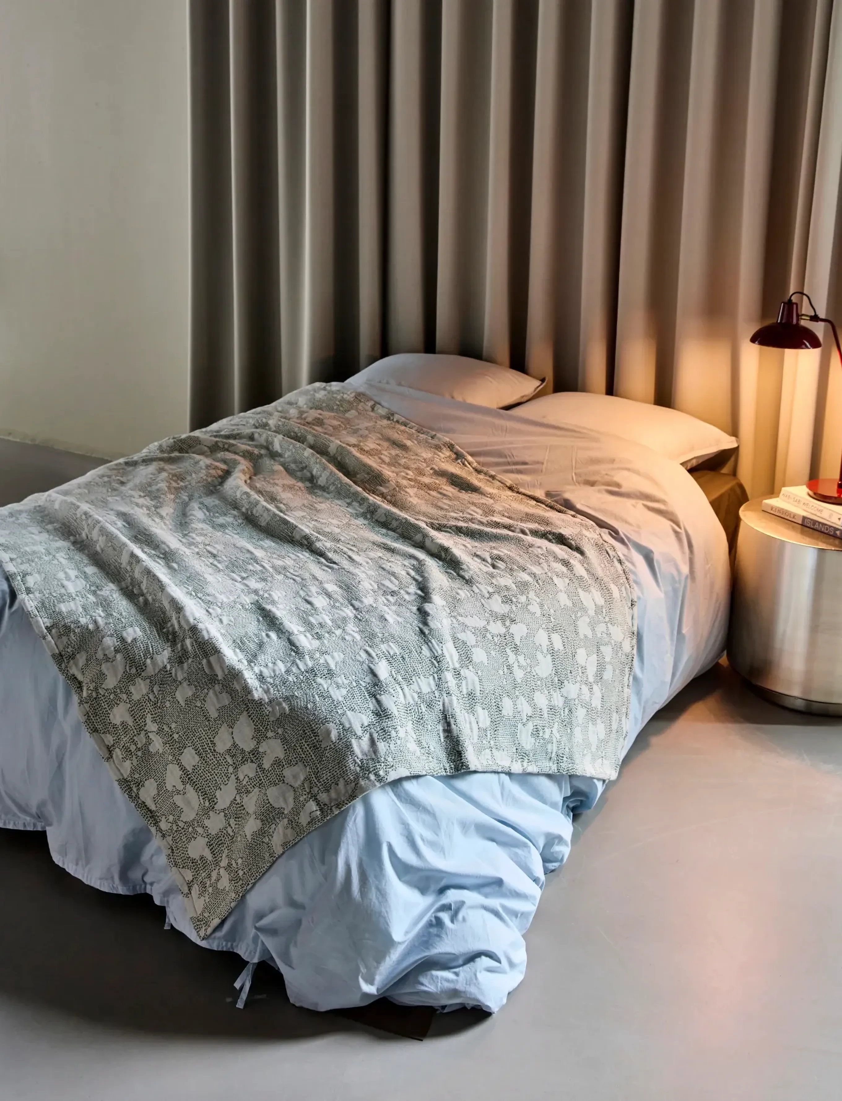 house doctor - Bed throw, HDMori, Off-white, Khaki - filtar & plädar - off-white, khaki - 0