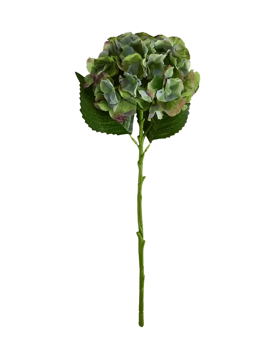 house doctor - Artificial flower, HDHydrangea, Gre - valentinstaggeschenke - green, blue - 1