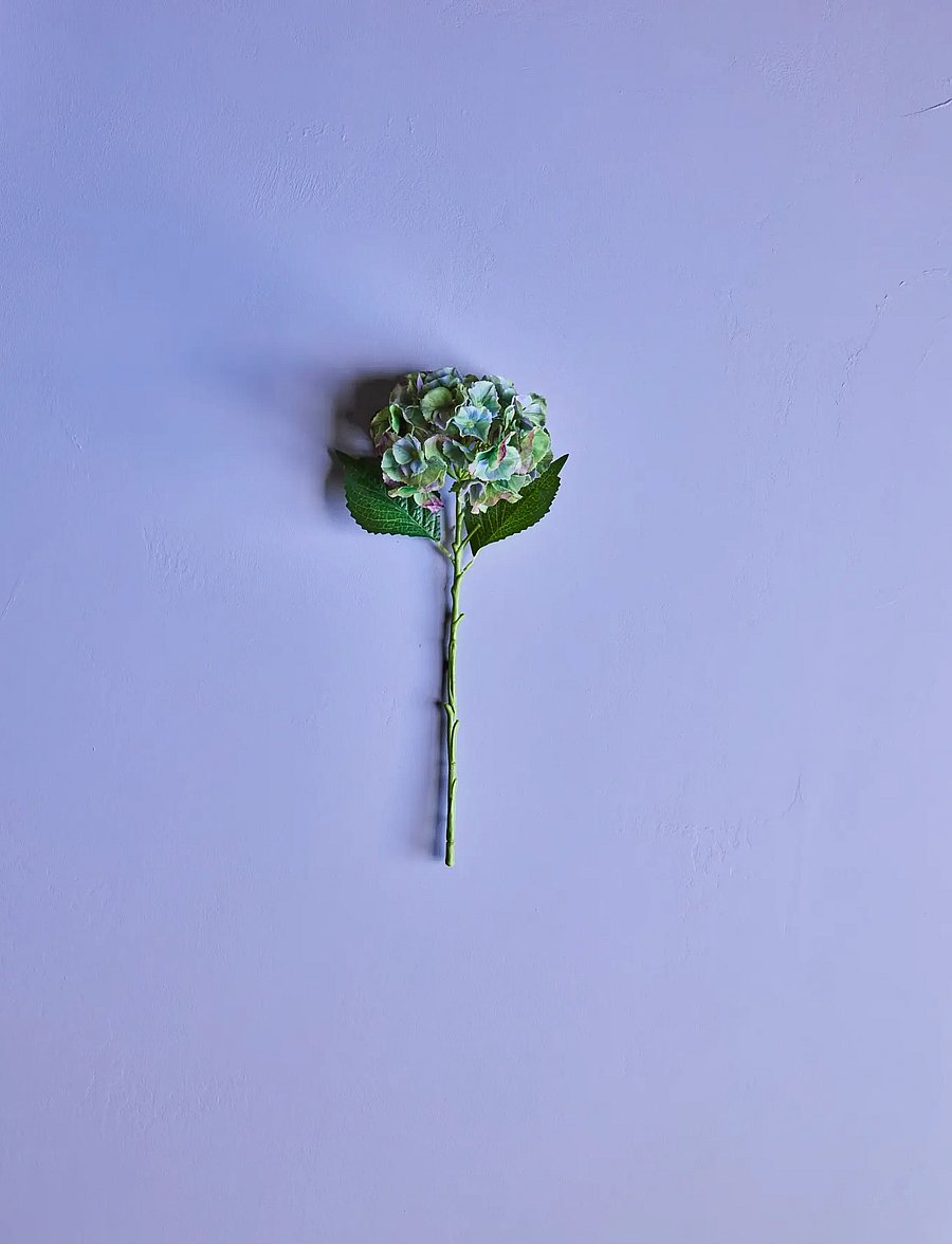 house doctor - Artificial flower, HDHydrangea, Gre - valentinstaggeschenke - green, blue - 0