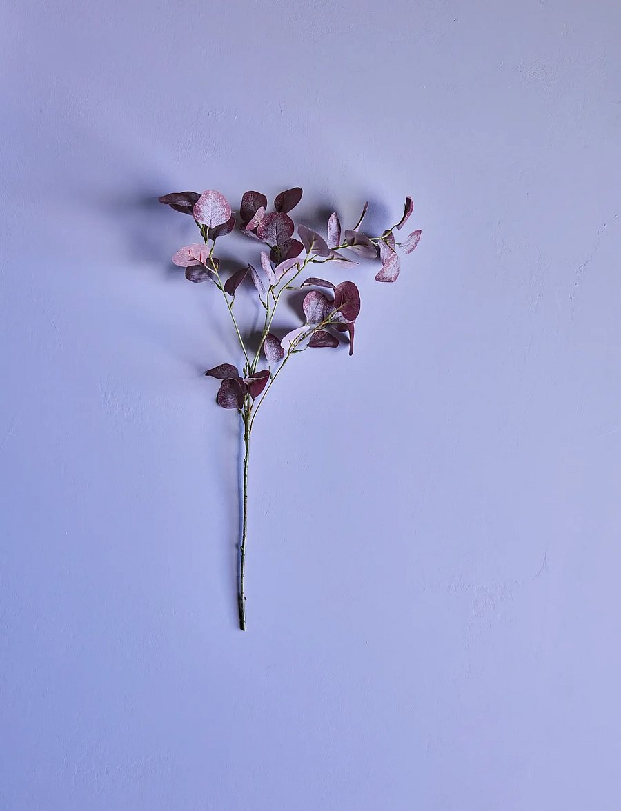 house doctor - Artificial branch, HDEucalyptus, Bu - valentino dienos dovanos - burgundy - 0