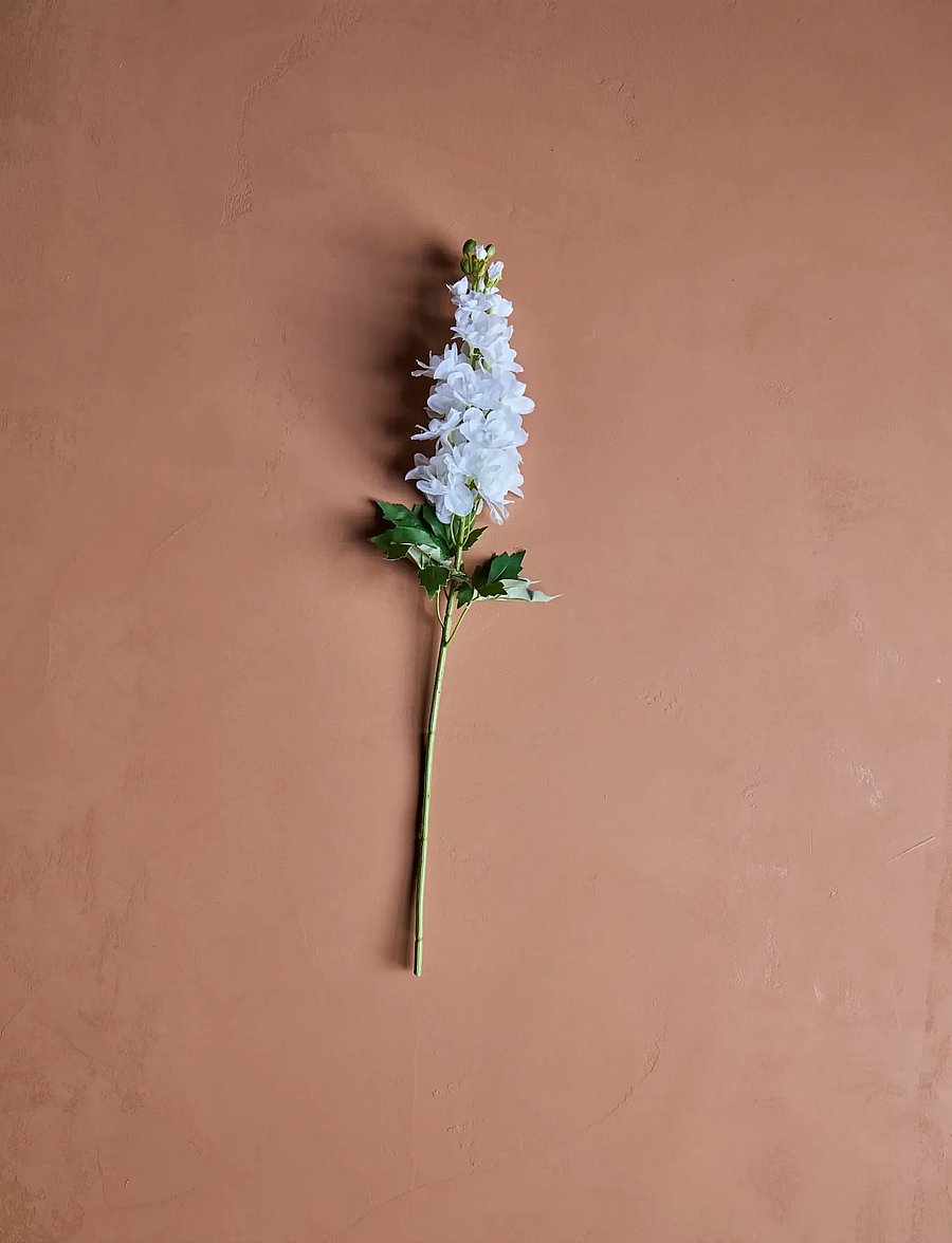 house doctor - Artificial flower, HDDelphinium, Wh - valentinstaggeschenke - white - 0