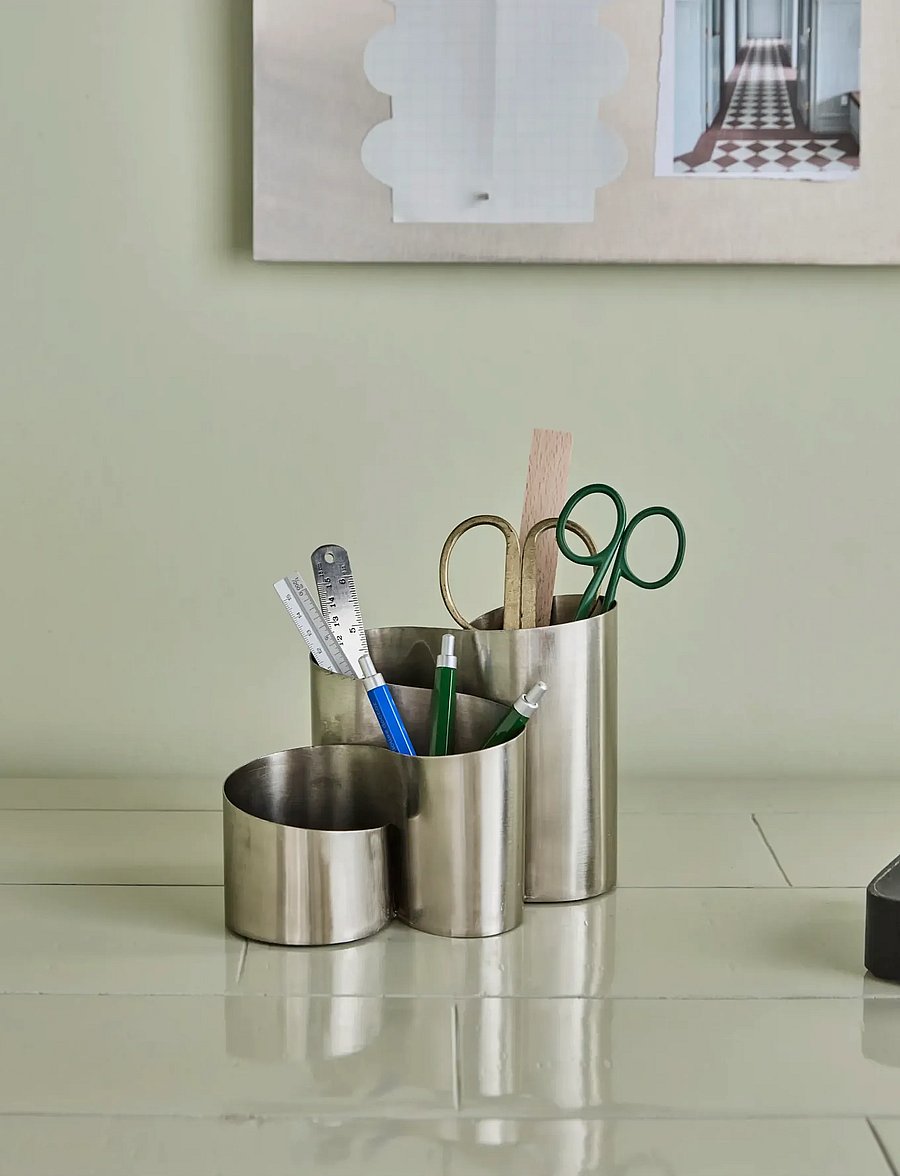 house doctor - Organiser, HDCurve, Silver finish - korraldajad - silver finish - 0