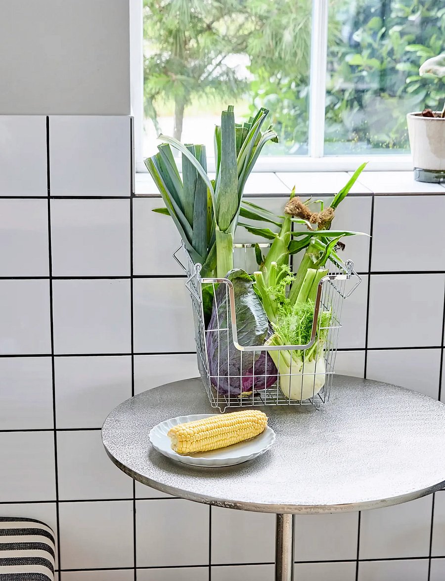 house doctor - Basket, HDTaw, Chrome finish - aufbewahrungskörbe - chrome finish - 0