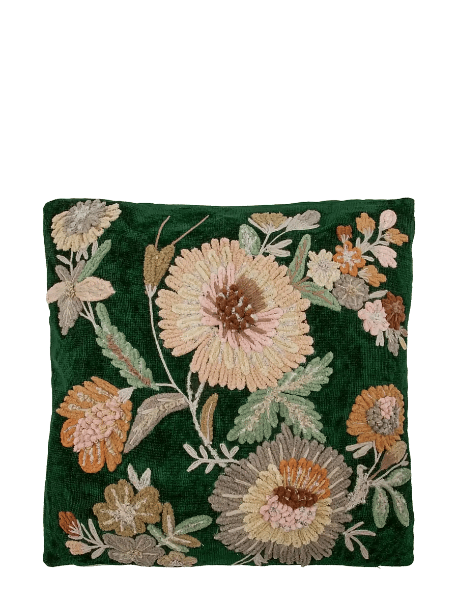 house doctor - Cushion cover, HDBota, Green, Rose - kissenbezüge - green, rose - 1