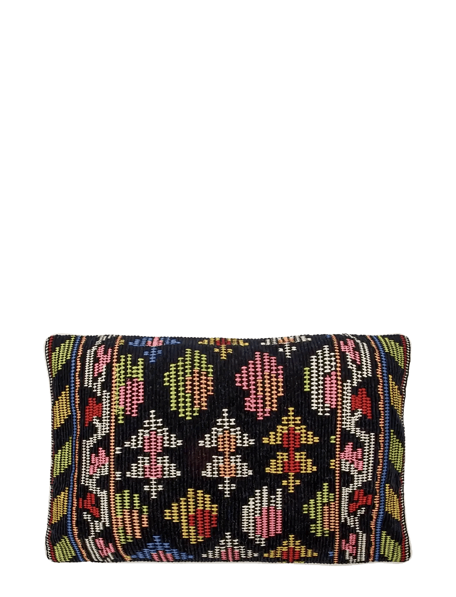 house doctor - Cushion cover, HDEtni, Black, Multi - kissenbezüge - black, multi - 1