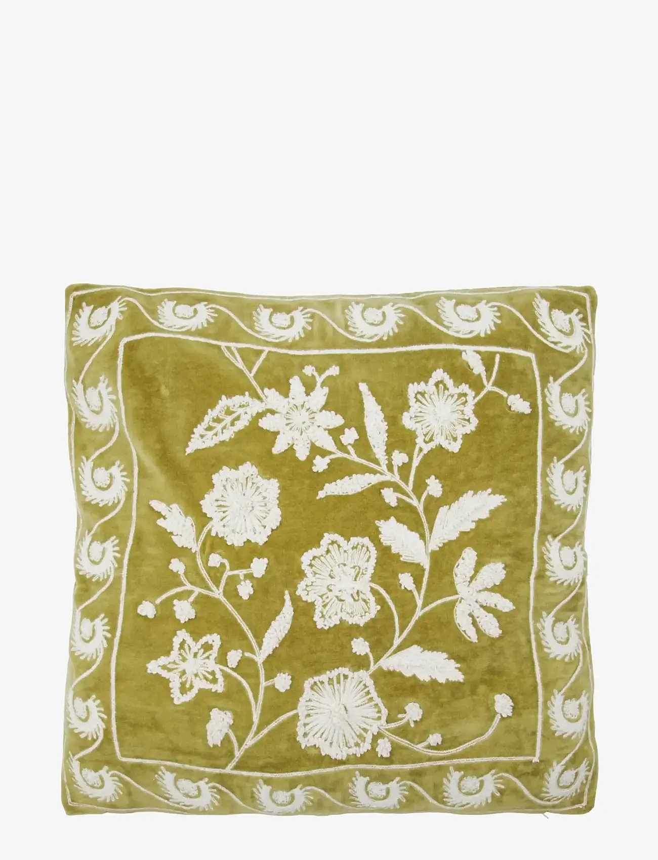 house doctor - Cushion cover, HDRica, Mustard, Off-white - cushion covers - mustard, off-white - 0