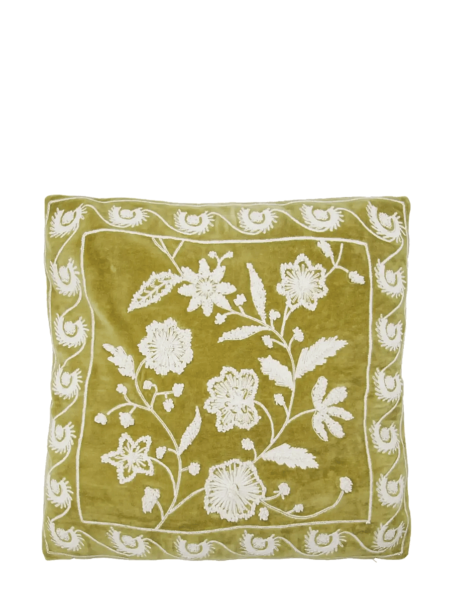 house doctor - Cushion cover, HDRica, Mustard, Off - kissenbezüge - mustard, off-white - 1