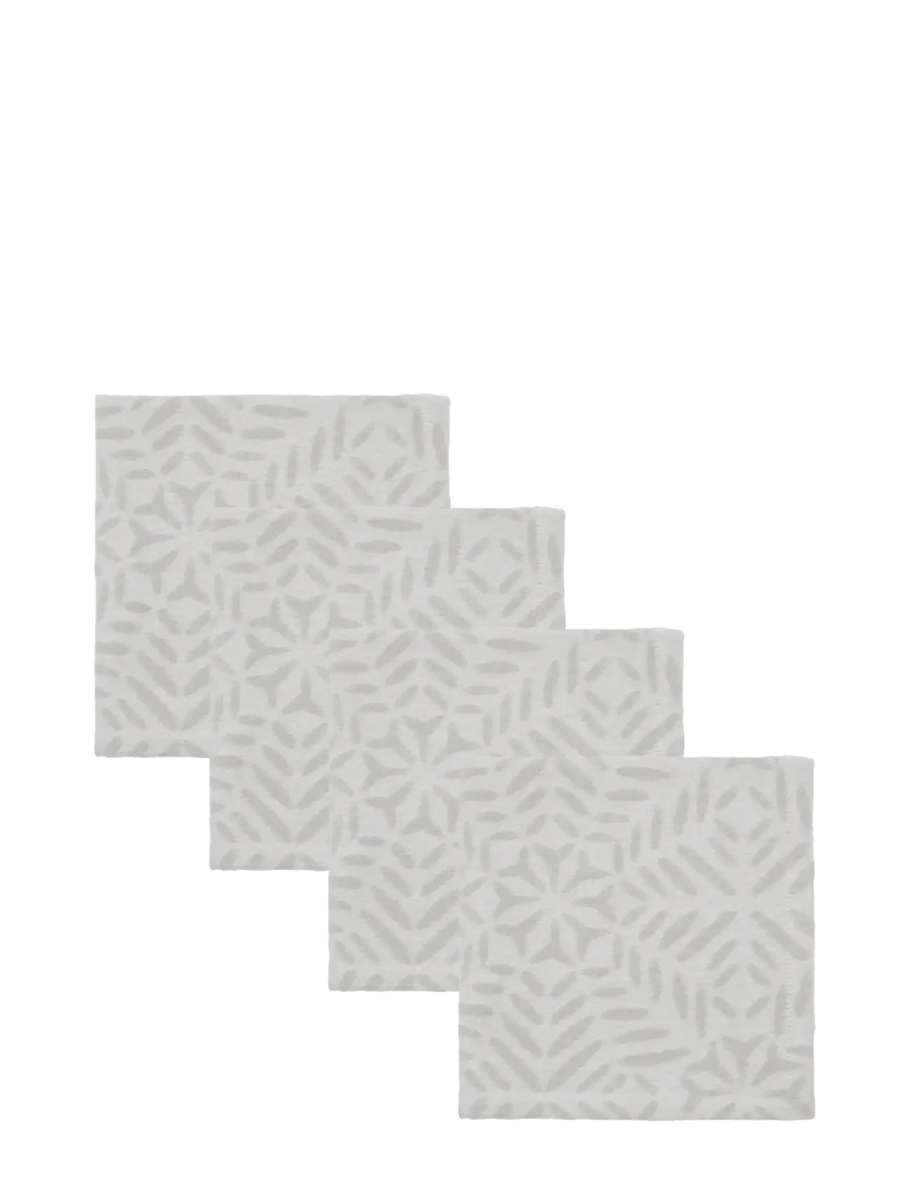 house doctor Napkins, HDClip, White, Grey - Textilien - WHITE, GREY / grey