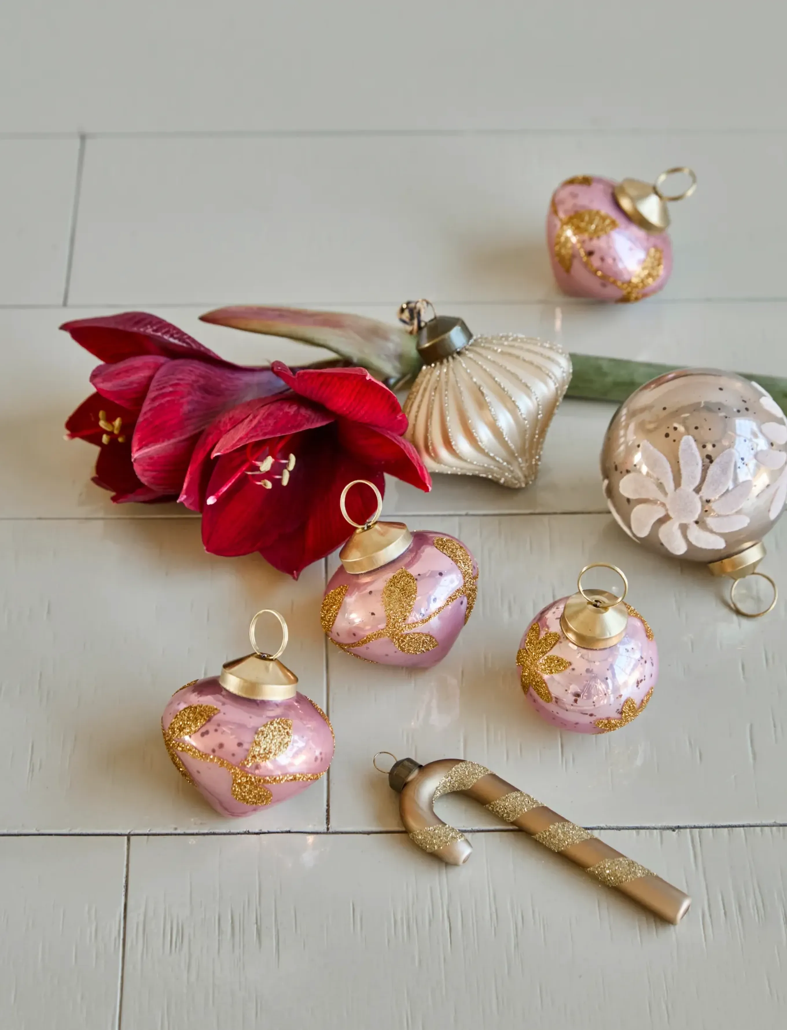 house doctor - Christmas ornament, HDAmore, Pink - julgranspynt - pink - 0