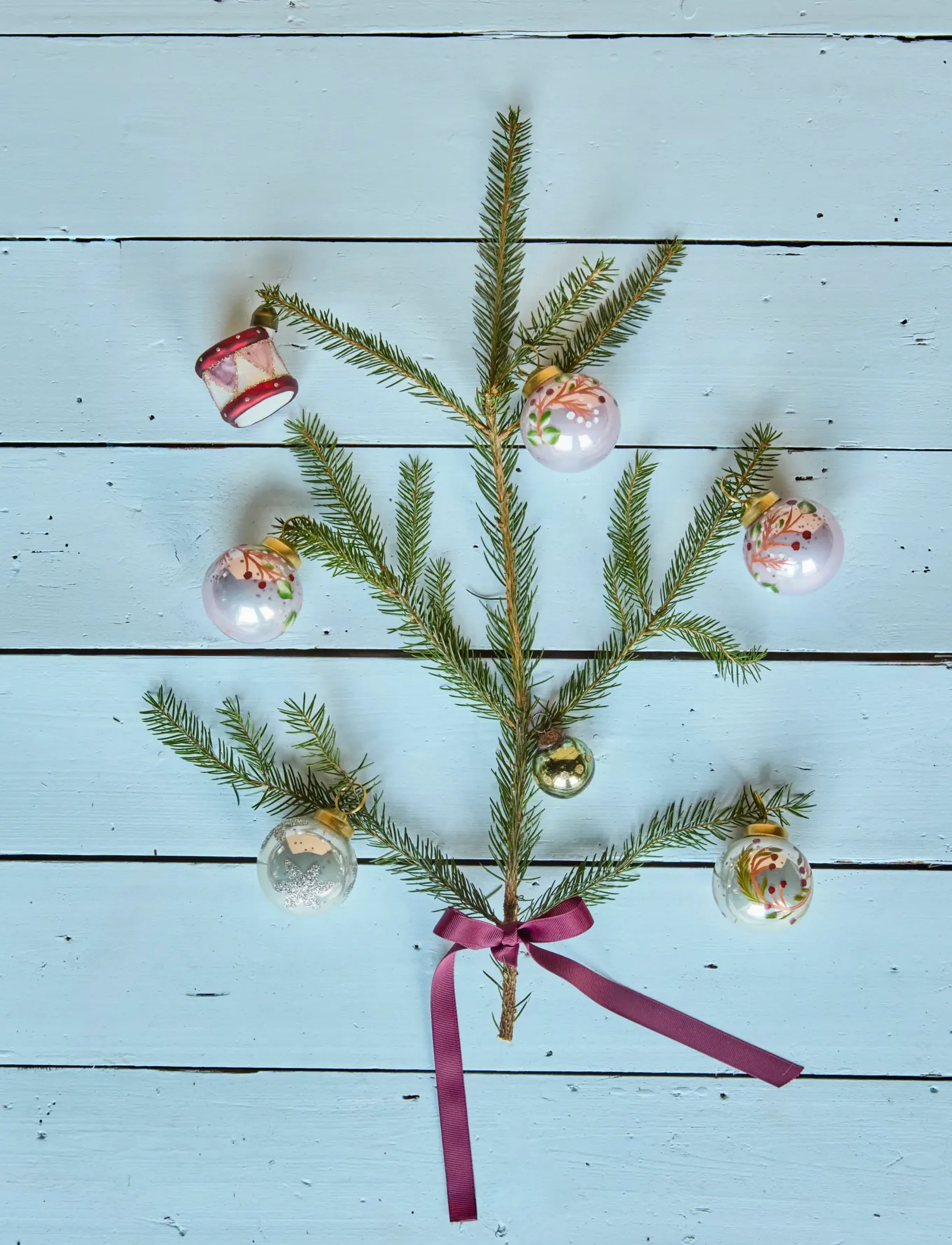 house doctor - Christmas ornament, HDAntico, Pink - julgranspynt - pink - 0