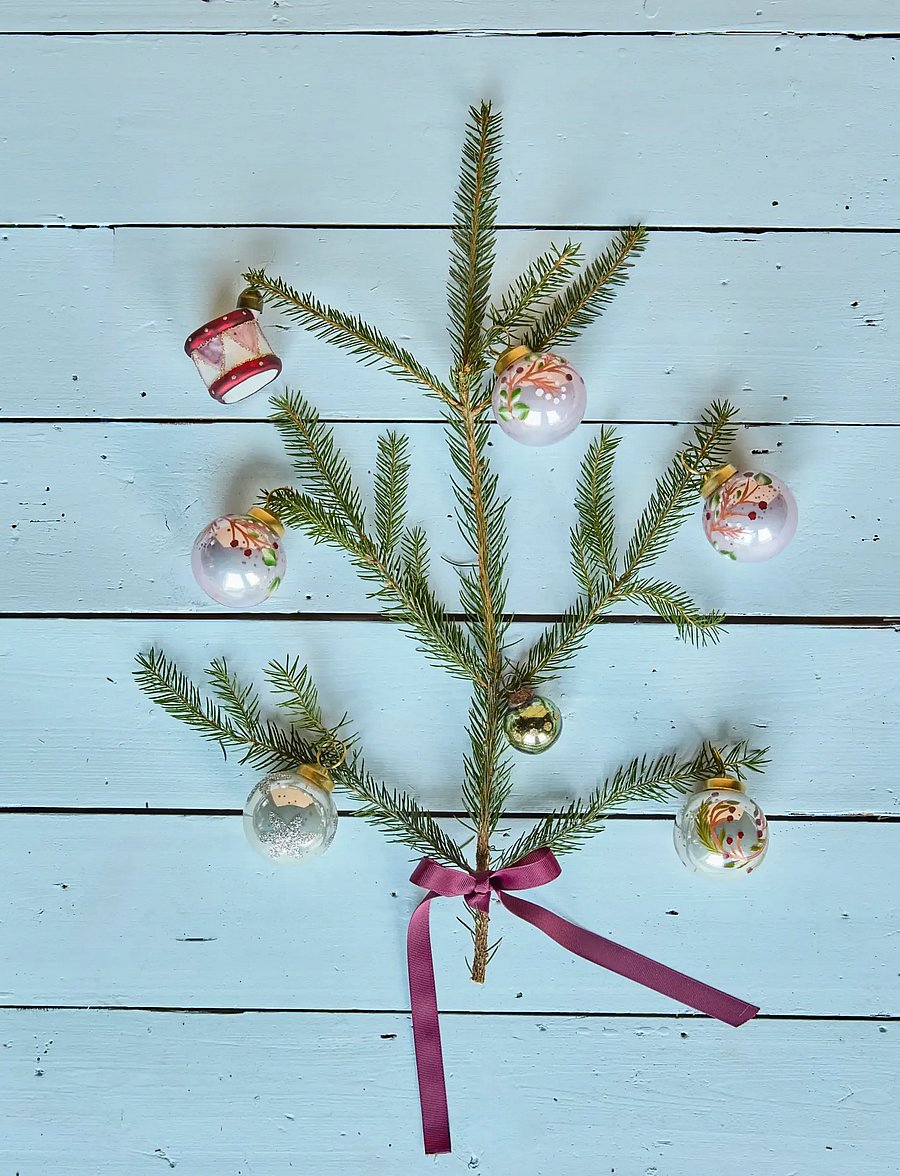 house doctor - Christmas ornament, HDAntico, Pink - weihnachtskugeln - pink - 0