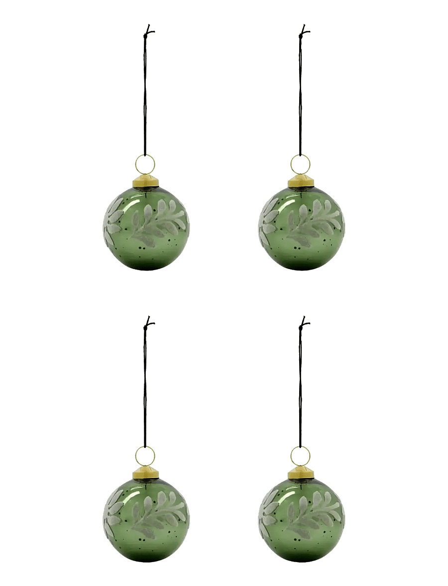 house doctor - Christmas ornament, HDLuto, Green - weihnachtskugeln - green - 1
