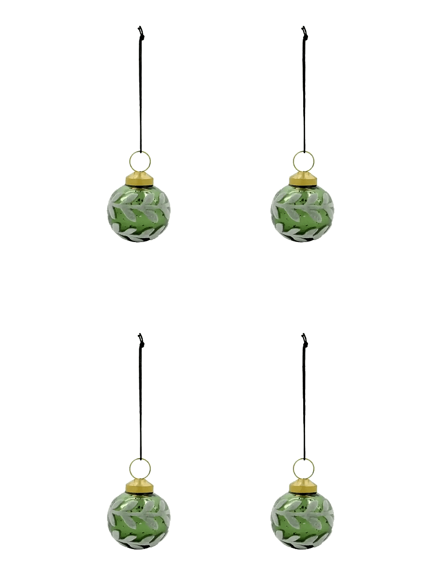 house doctor - Christmas ornament, HDVellu, Green - weihnachtskugeln - green - 1