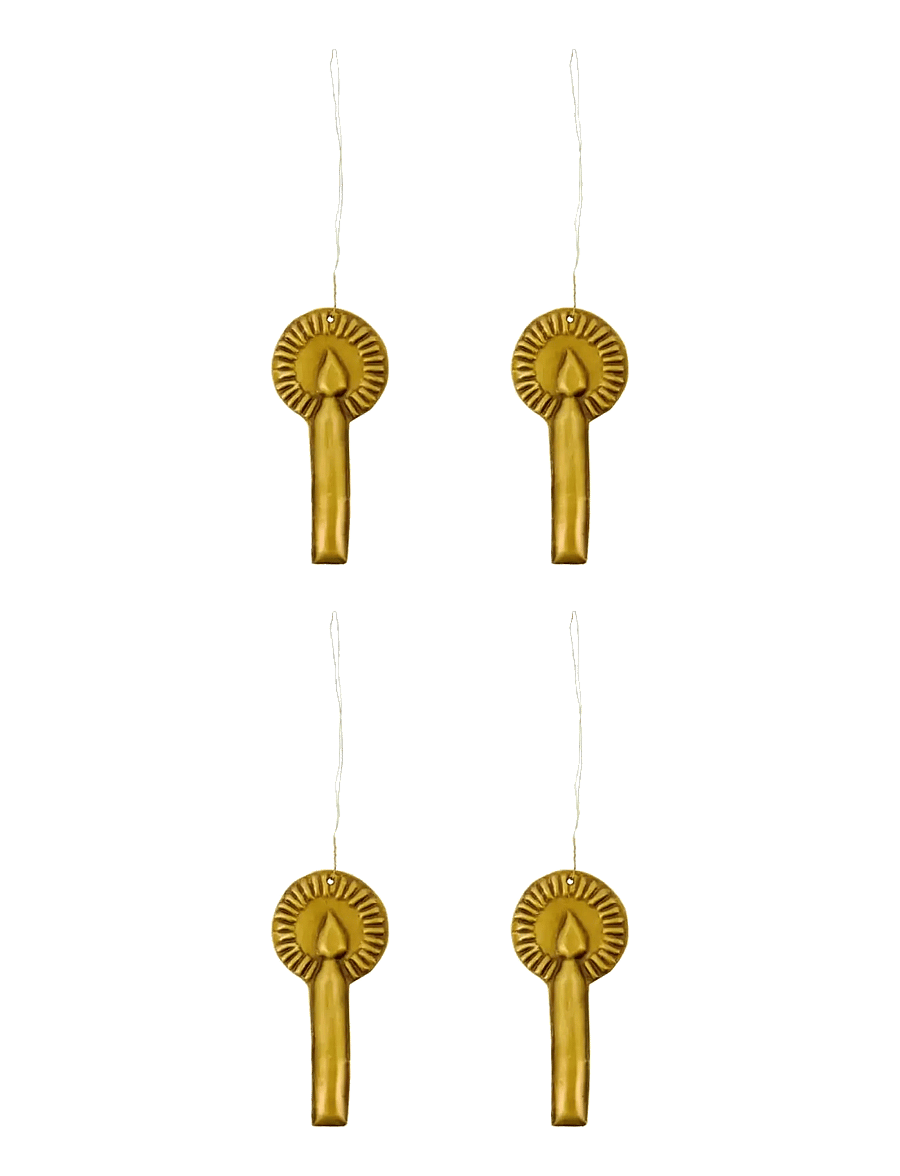 house doctor - Christmas ornament, HDGlory, Antiqu - weihnachtskugeln - gold - 1