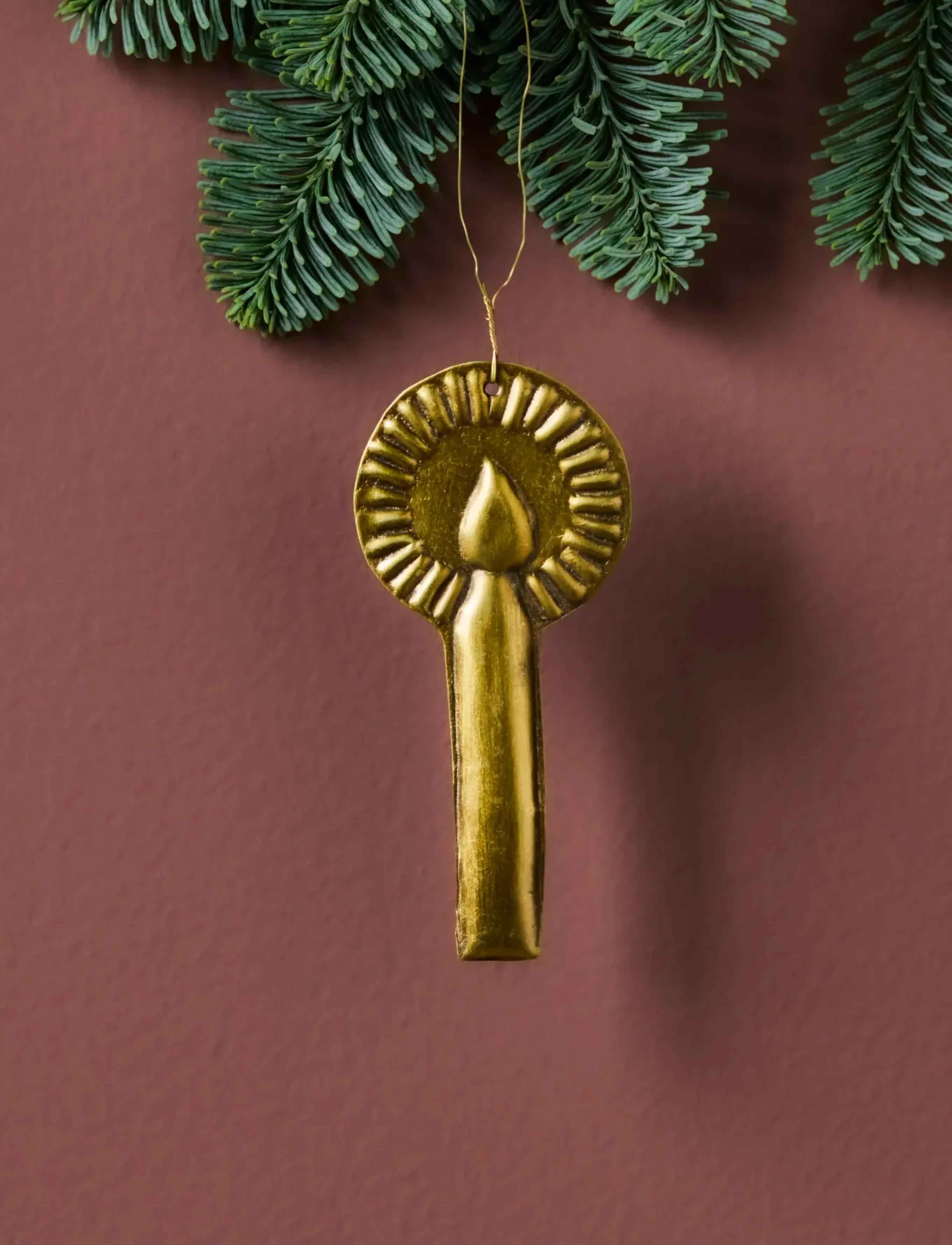 house doctor - Christmas ornament, HDGlory, Antiqu - julgranspynt - gold - 0