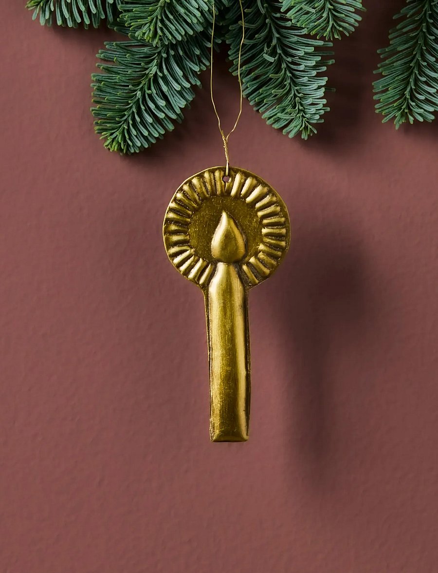house doctor - Christmas ornament, HDGlory, Antiqu - weihnachtskugeln - gold - 0
