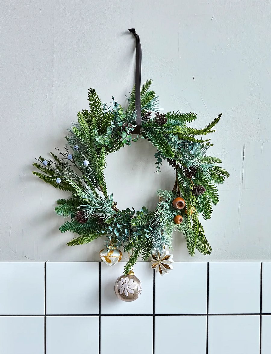 house doctor - Wreath, HDDeco, Green - green - 0