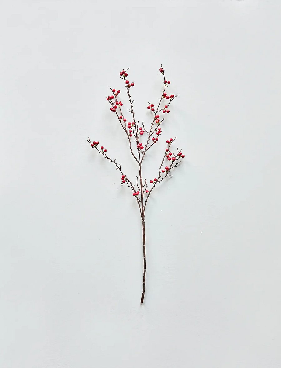 house doctor - Artificial branch, HDDecor, Red - valentinstaggeschenke - red - 0