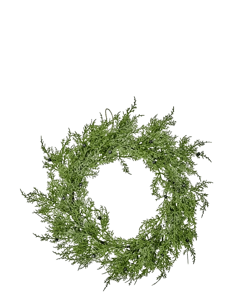house doctor - Wreath, HDPine, Green - valentinstaggeschenke - green - 1