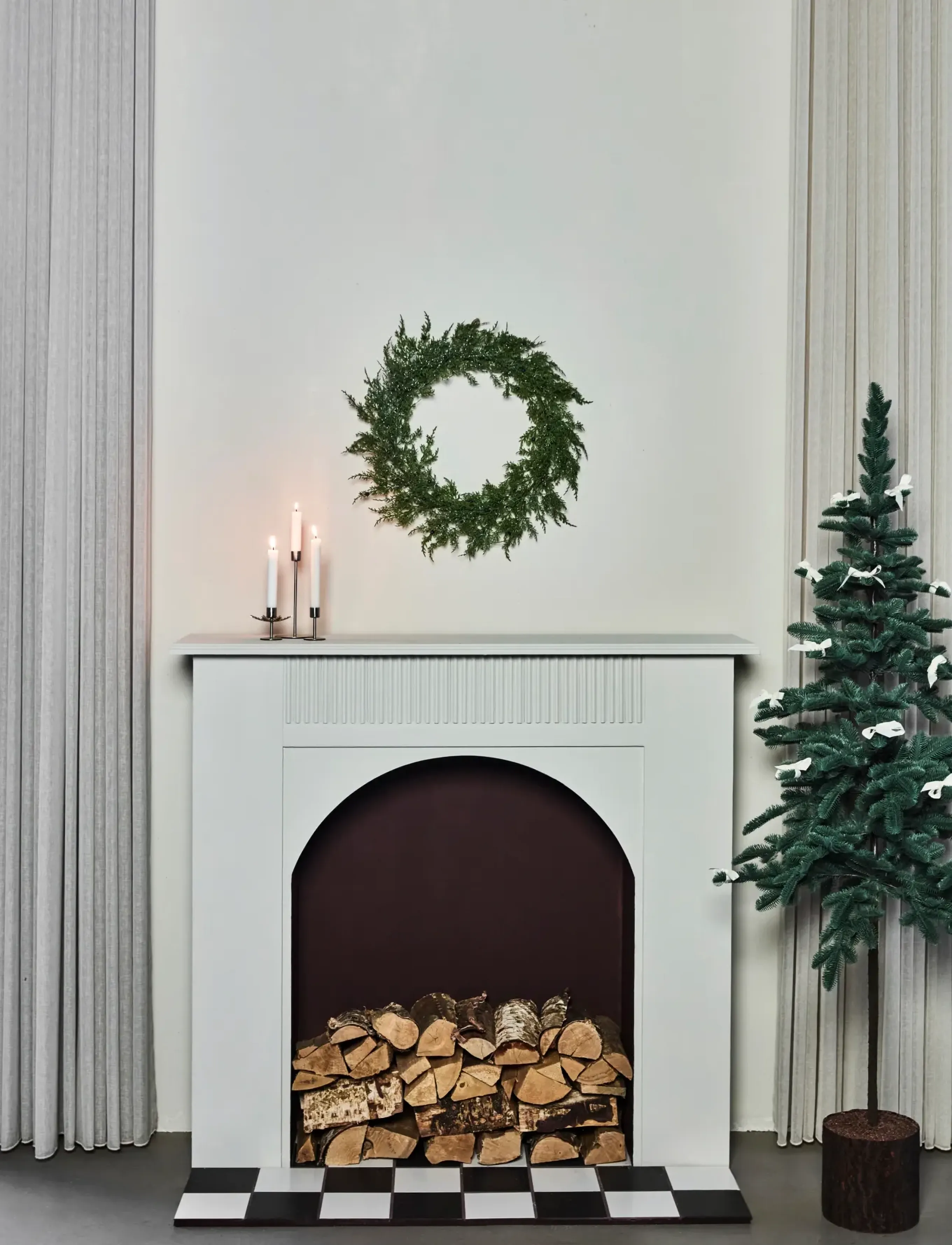 house doctor - Wreath, HDPine, Green - green - 0