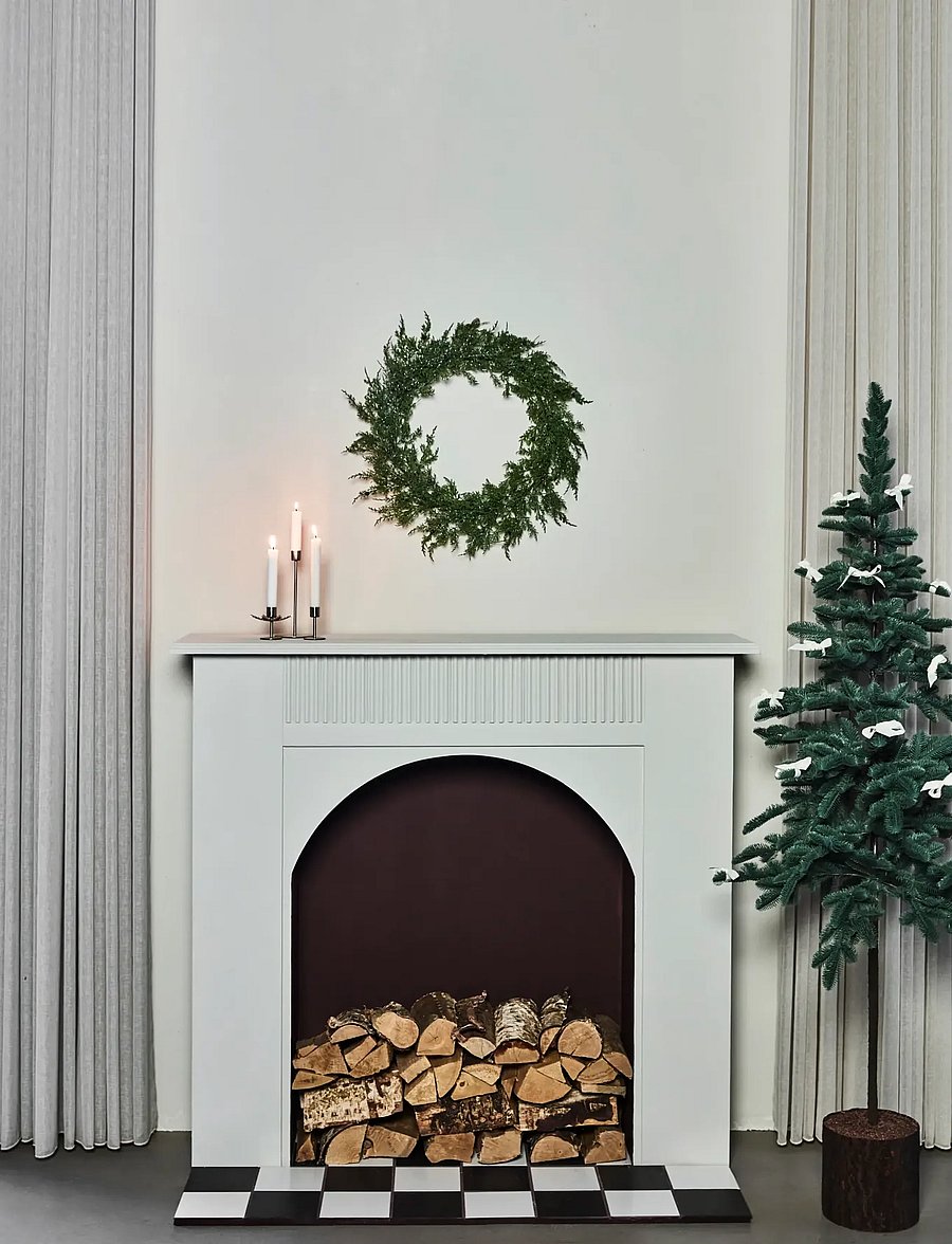 house doctor - Wreath, HDPine, Green - valentinstaggeschenke - green - 0