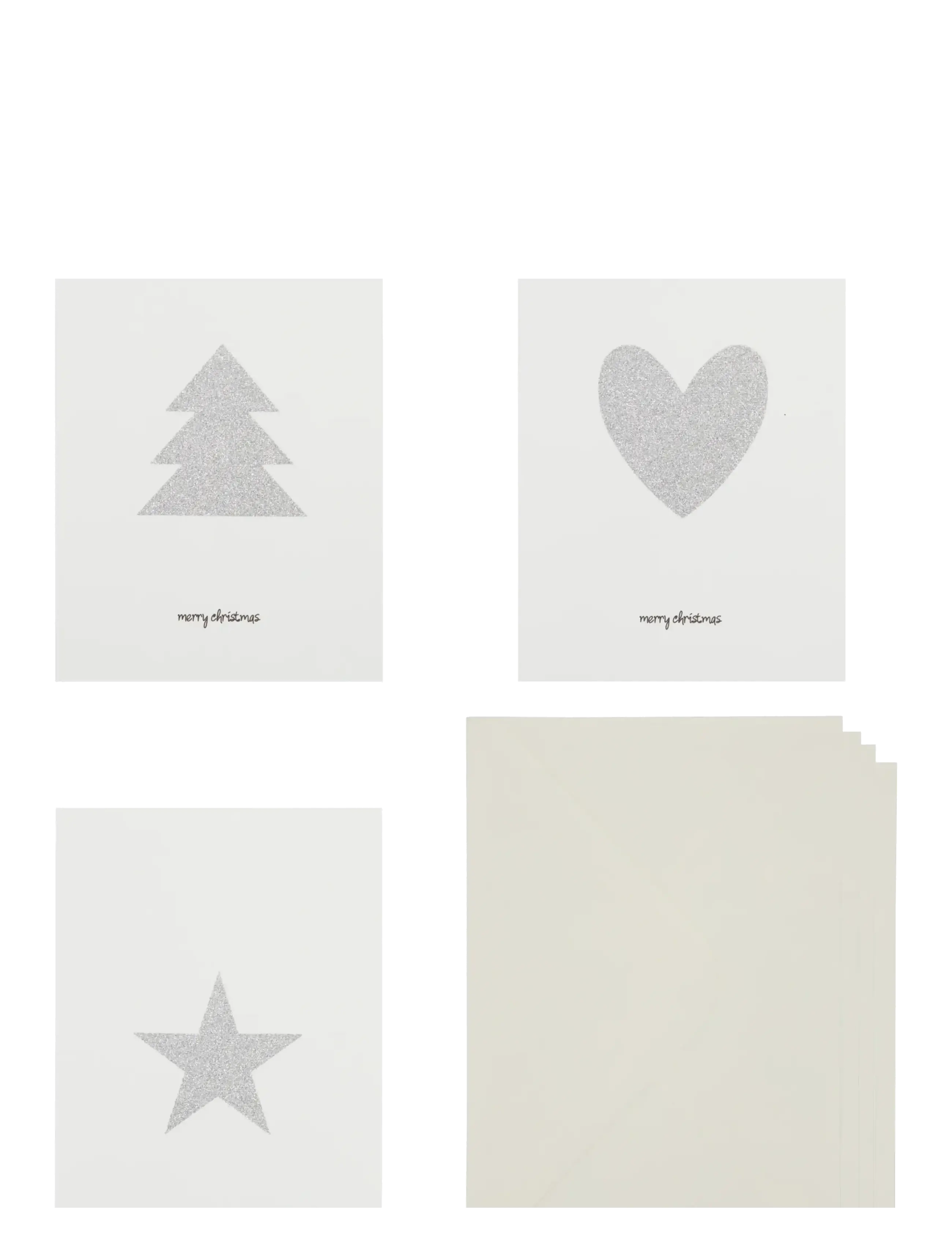 house doctor Greeting card, HDGlitr, White, Silv - Piirrä & Askartele - SILVER / silver