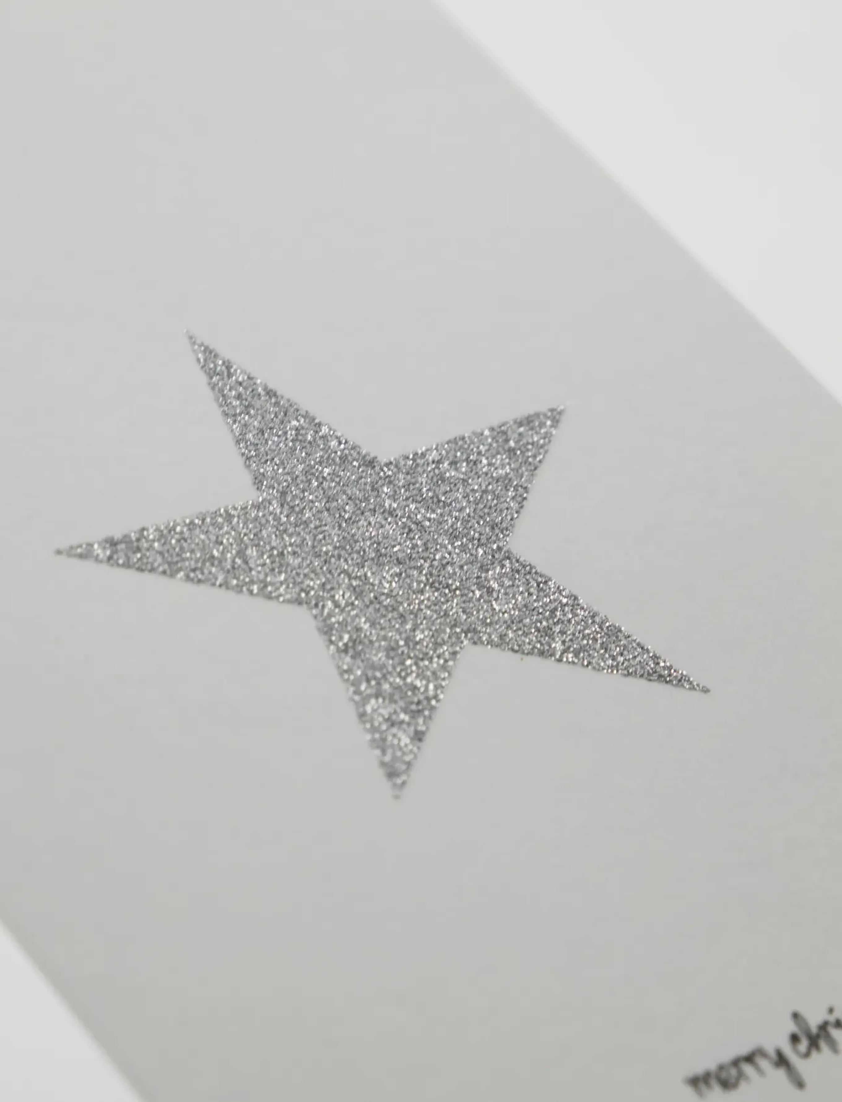 house doctor - Greeting card, HDGlitr, White, Silv - silver - 2