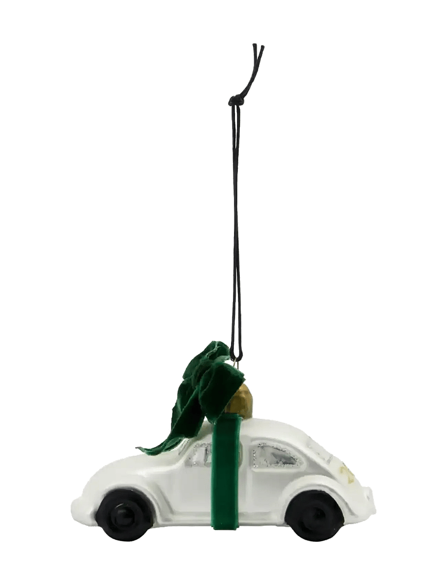 house doctor - Christmas ornament, HDCar, Silver - weihnachtskugeln - silver - 1