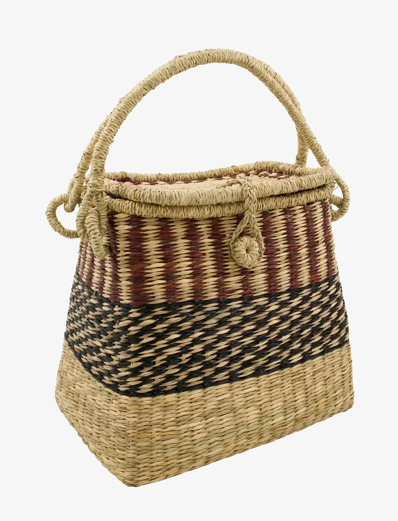 house doctor - Basket, HDGuide, Brown, Nature - aufbewahrungskörbe - brown, nature - 1