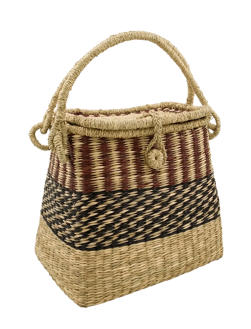 house doctor - Basket, HDGuide, Brown, Nature - aufbewahrungskörbe - brown, nature - 1