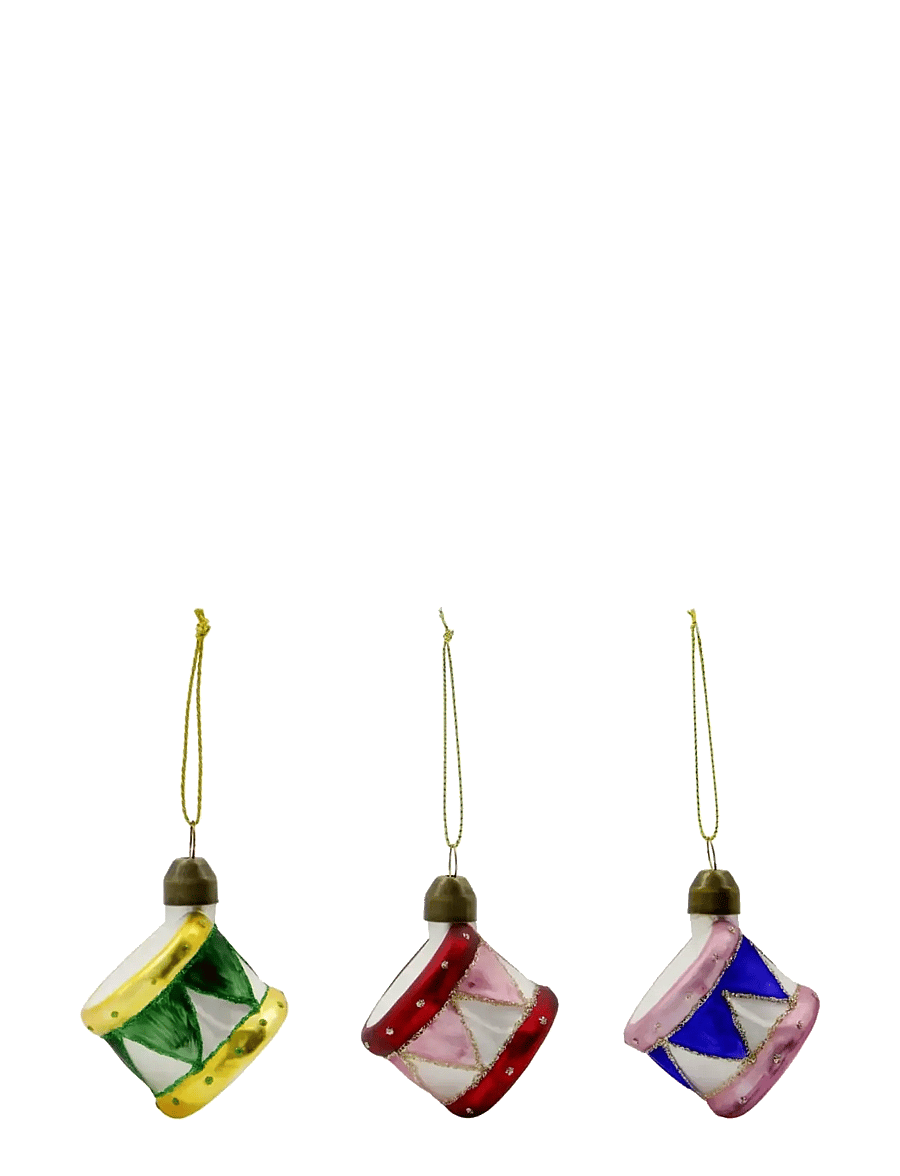 house doctor - Christmas ornament, HDDrum, Blue, G - red - 1