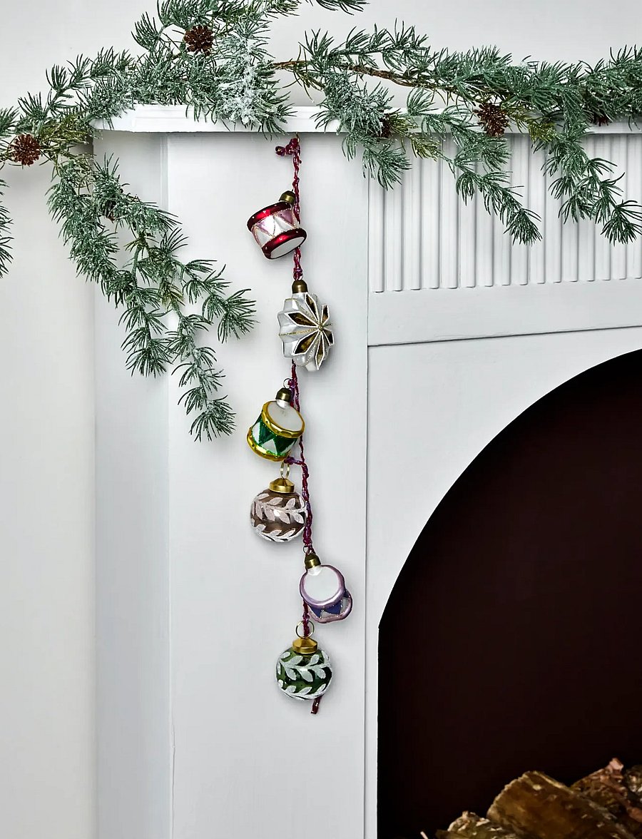 house doctor - Christmas ornament, HDDrum, Blue, G - red - 0