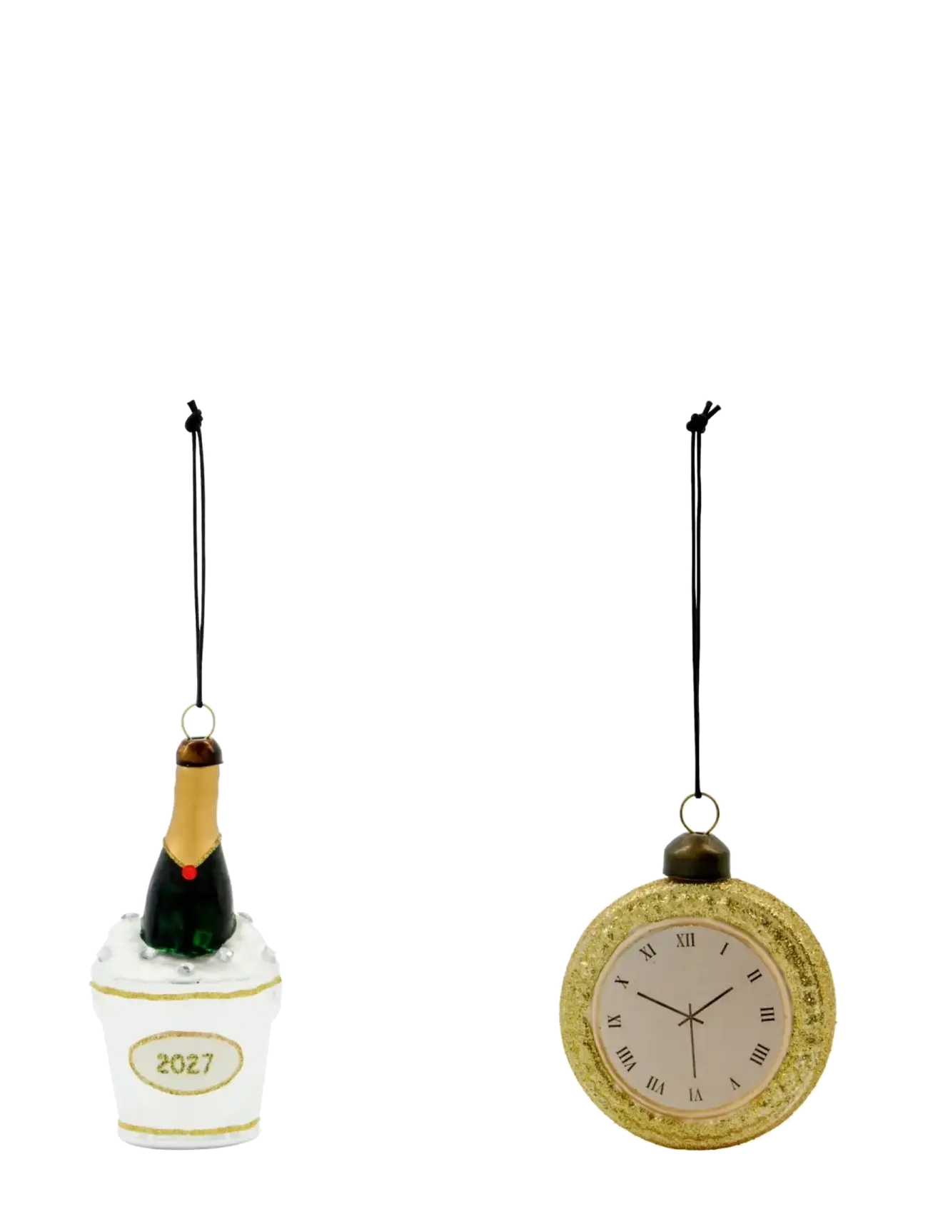 house doctor Christmas ornament, HDNewYear2027, - Interior - SILVER / gold