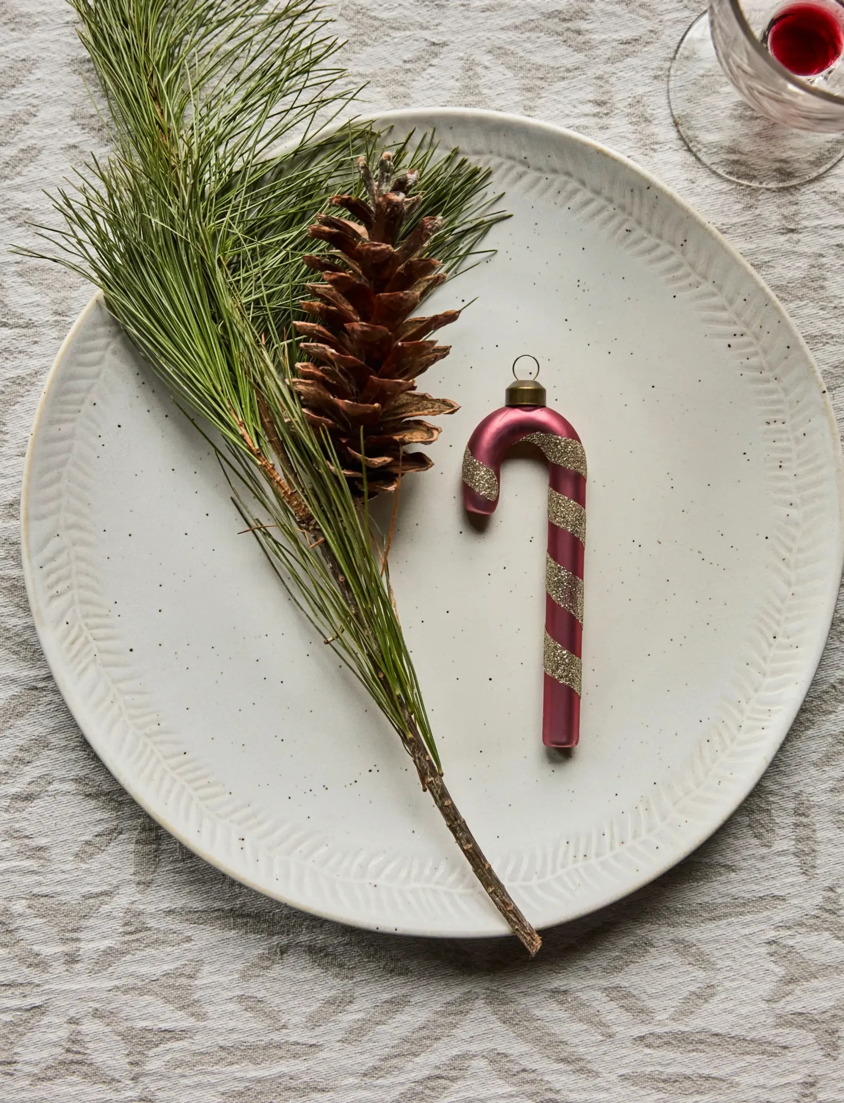 house doctor - Christmas ornament, HDStick, Dusty - julgranspynt - pink - 0